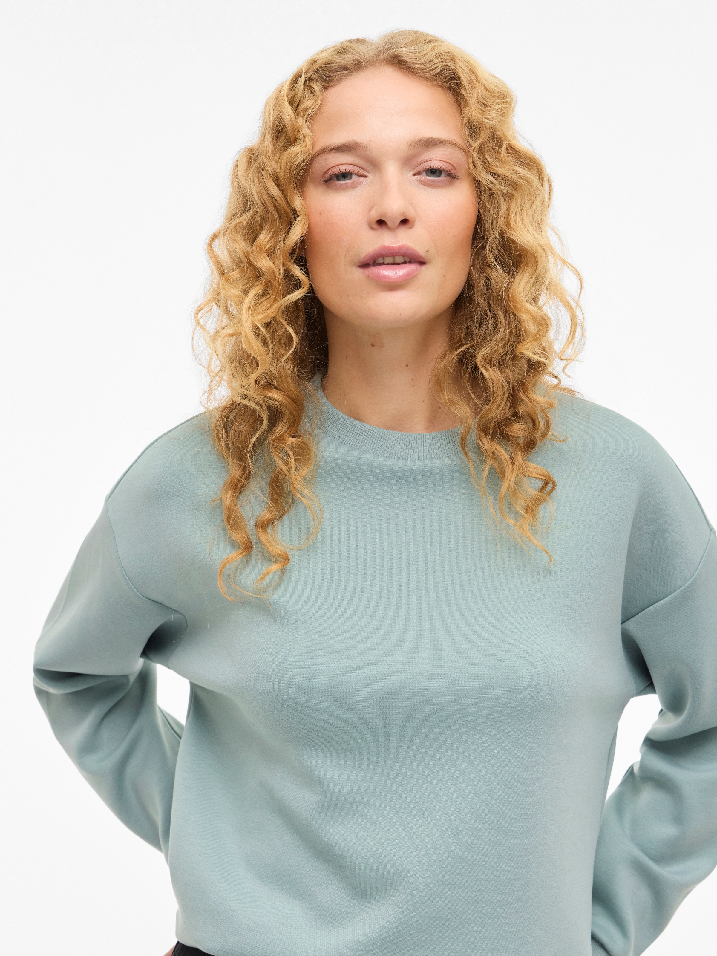 Thumbnail - Vila Sweatshirt "VISANDY L/S SWEAT TOP - NOOS", Viskosemischung, regular fit