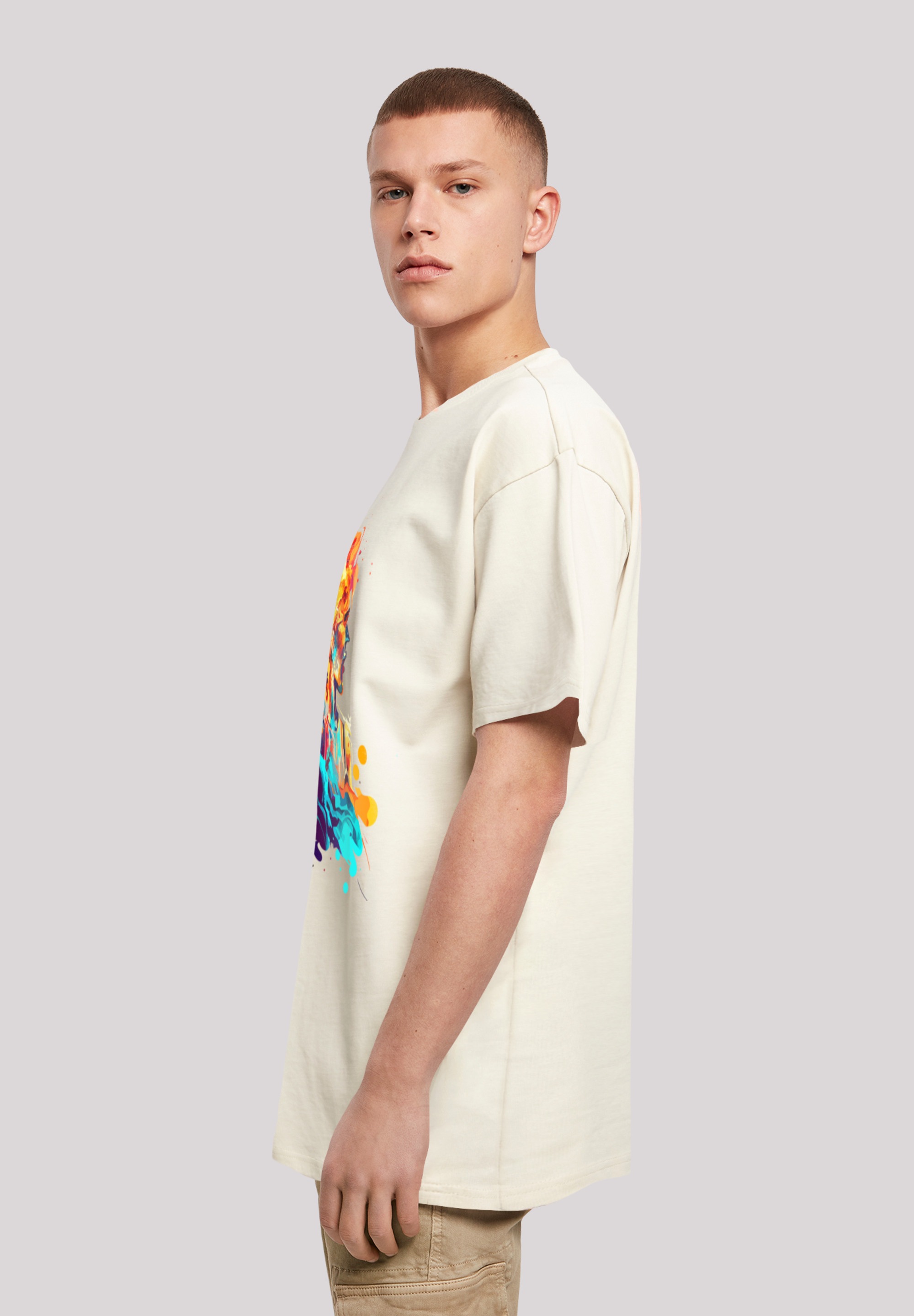 F4NT4STIC T-Shirt »Basketball Sport Player OVERSIZE TEE«, Print