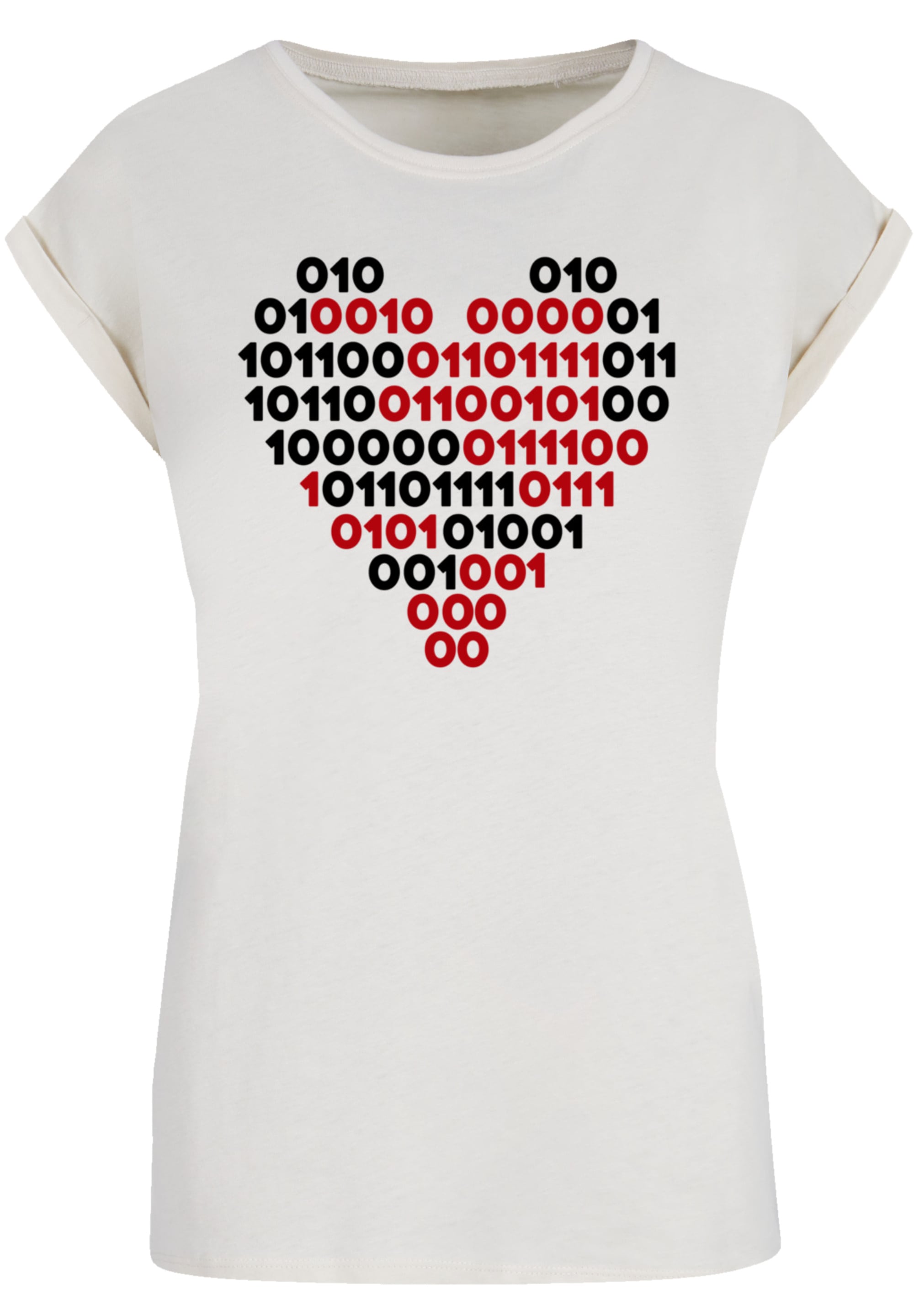 F4NT4STIC T-Shirt "I love you 01001001 Binary Code Herz Valentinstag", Prem günstig online kaufen