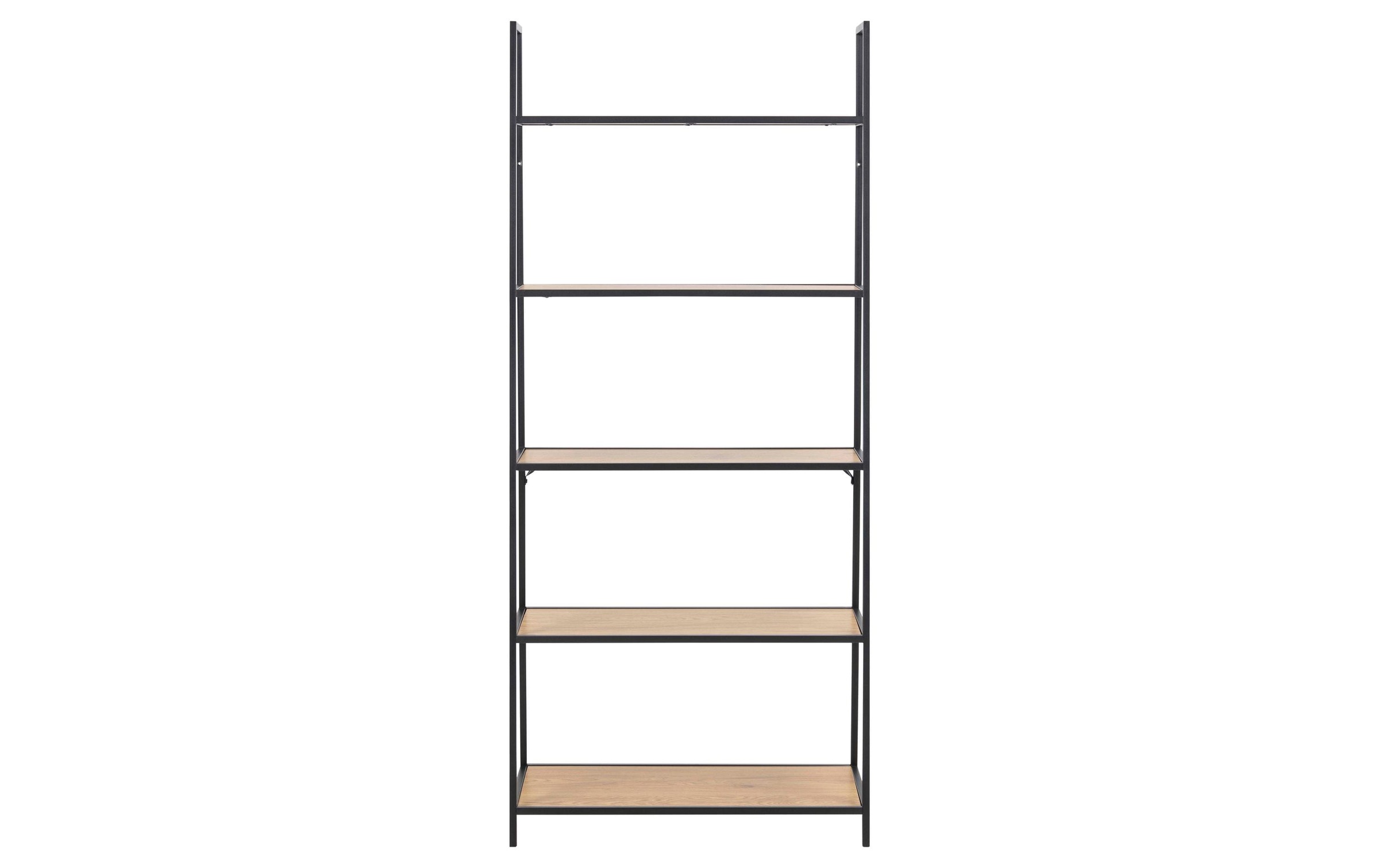 AC Design Regal »Seaford 77 x 36 x 174.5 cm, Eiche/Schwarz matt«