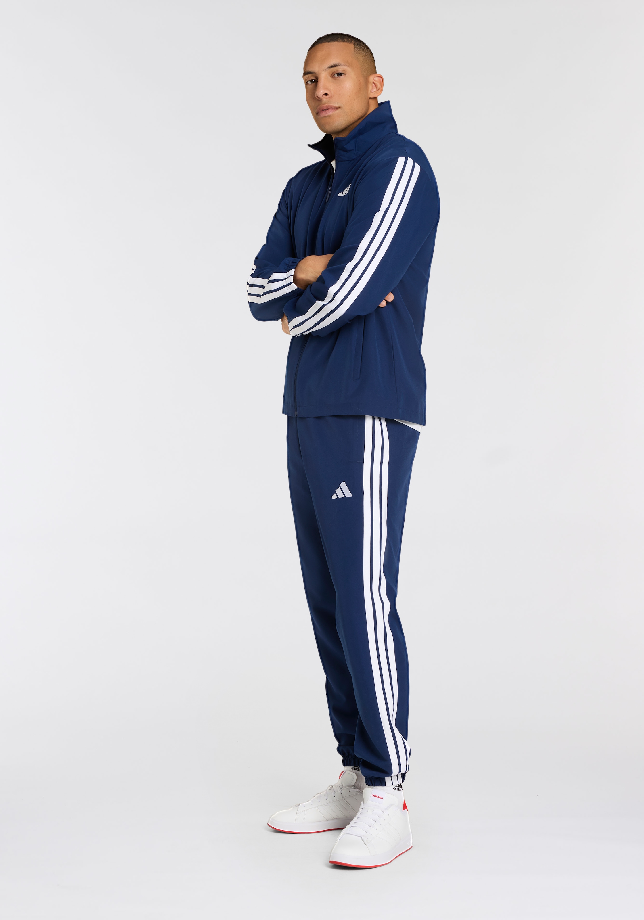 adidas Sportswear Trainingsanzug »M 3S WV TT TS«, (2 tlg.), drei Streifen Woven Tracksuit