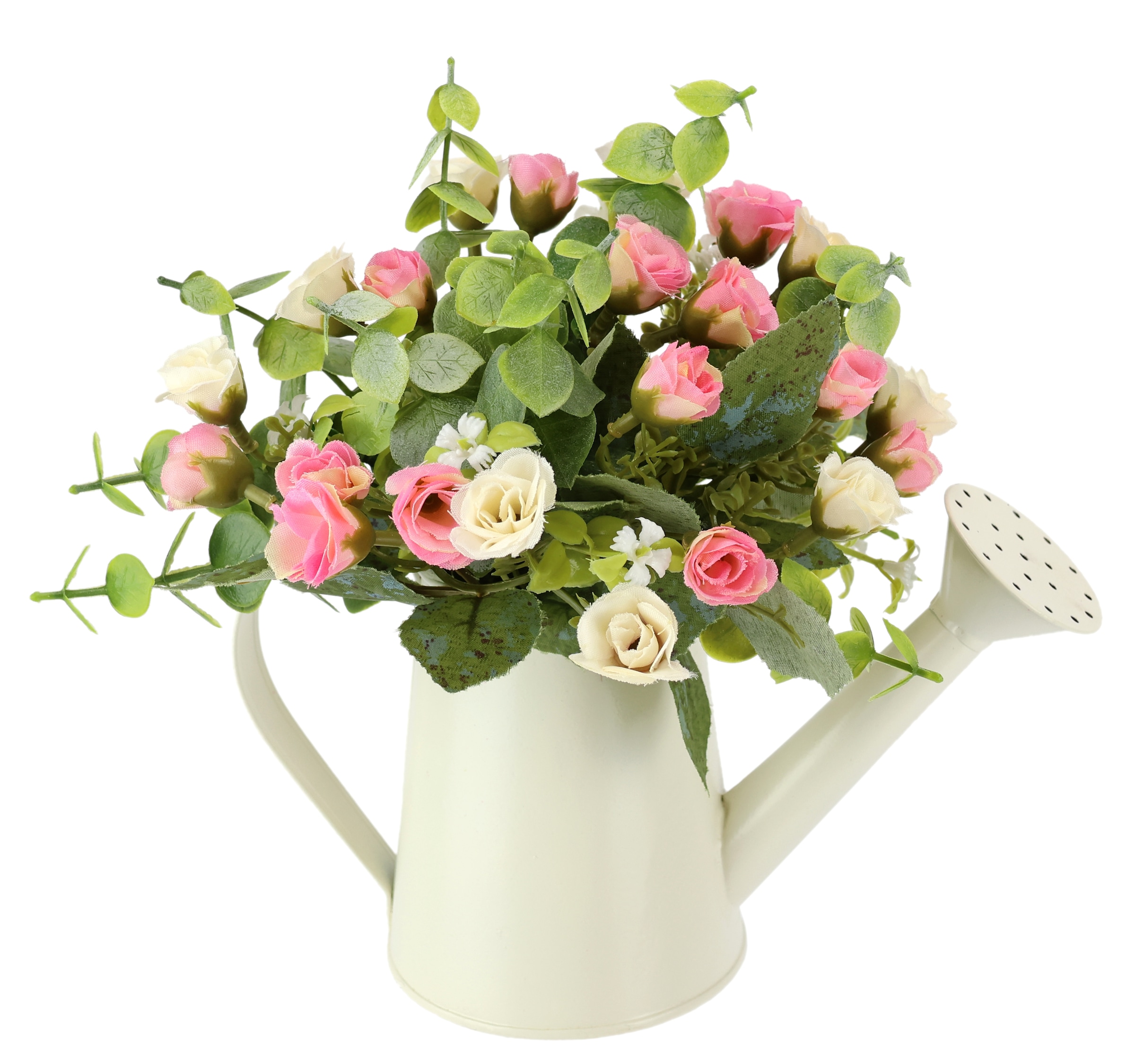 I.GE.A. Kunstblume "Wildrosen-Busch in Gießkanne", Rose künstlich Kunstrose günstig online kaufen