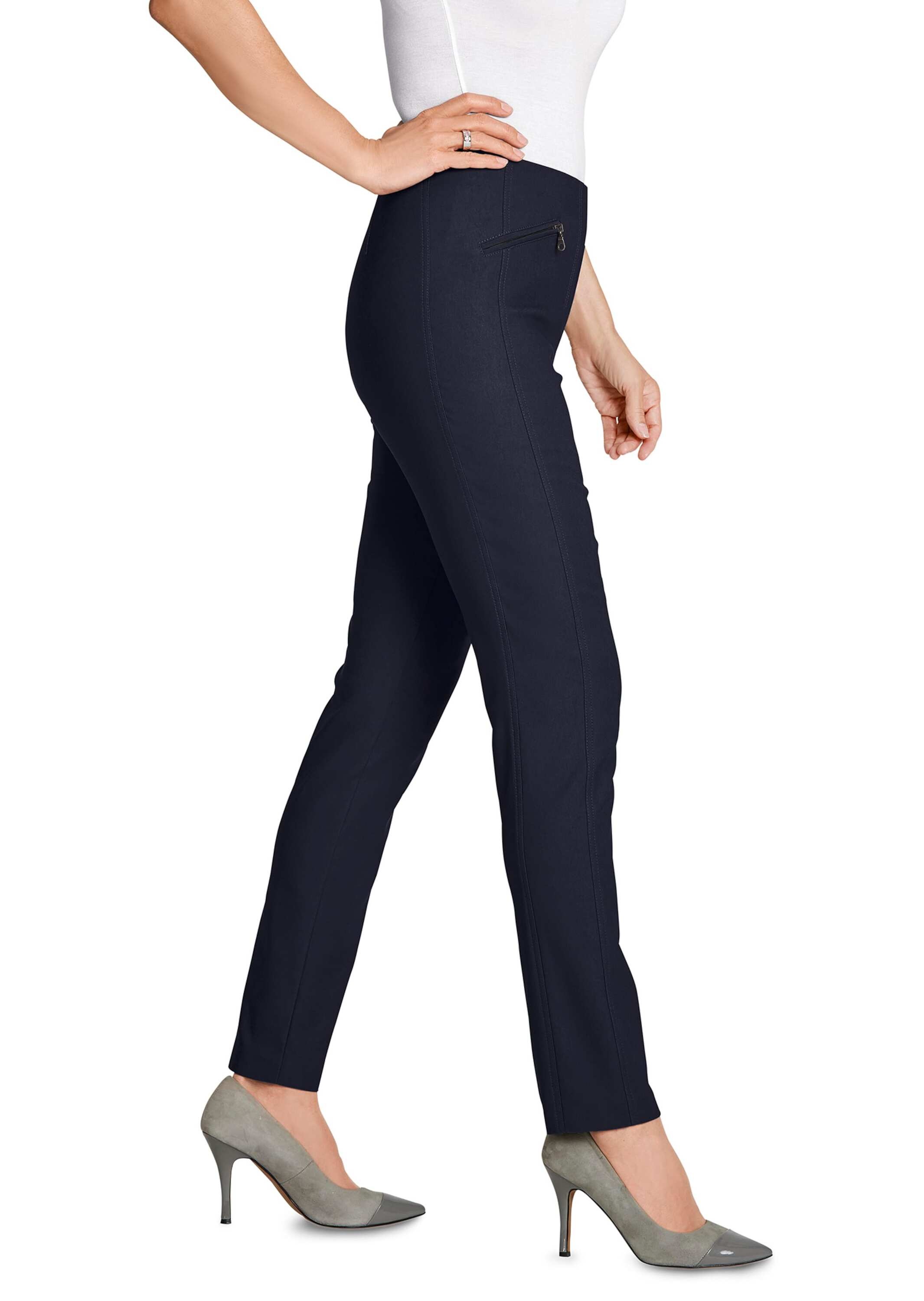 GOLDNER 2-in-1-Hose »Wärmende Schlupfhose LOUISA in knitterarmer Ware«