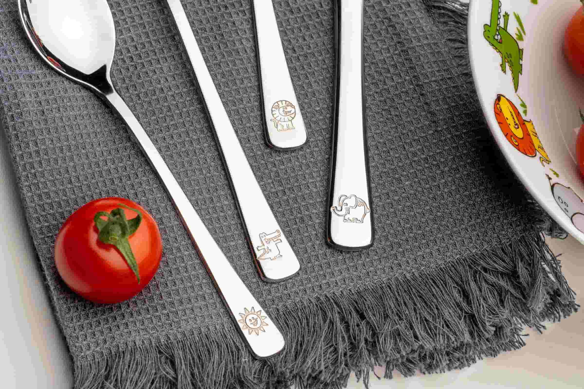 Thumbnail - LEONARDO Kinderbesteck "Kinderbesteck Bambini 4er Set silber"