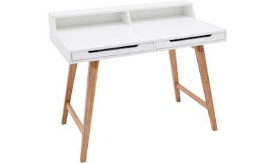 MCA furniture Schreibtisch »Tiffy«, weiß matt lackiert, Gestell Massivholz... kaufen