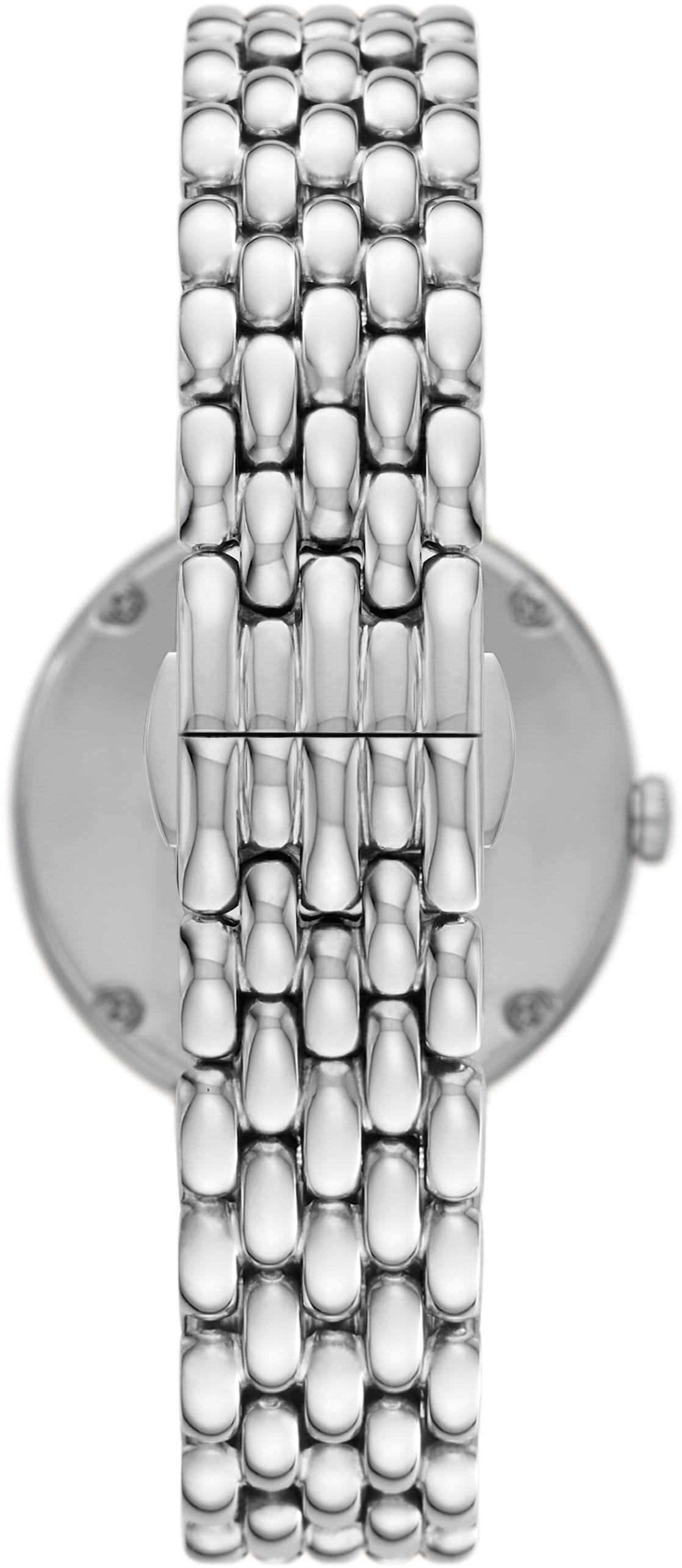 Emporio Armani Quarzuhr »AR11461«, Armbanduhr, Damenuhr, Perlmutt, Mondphase, Edelstahlarmband