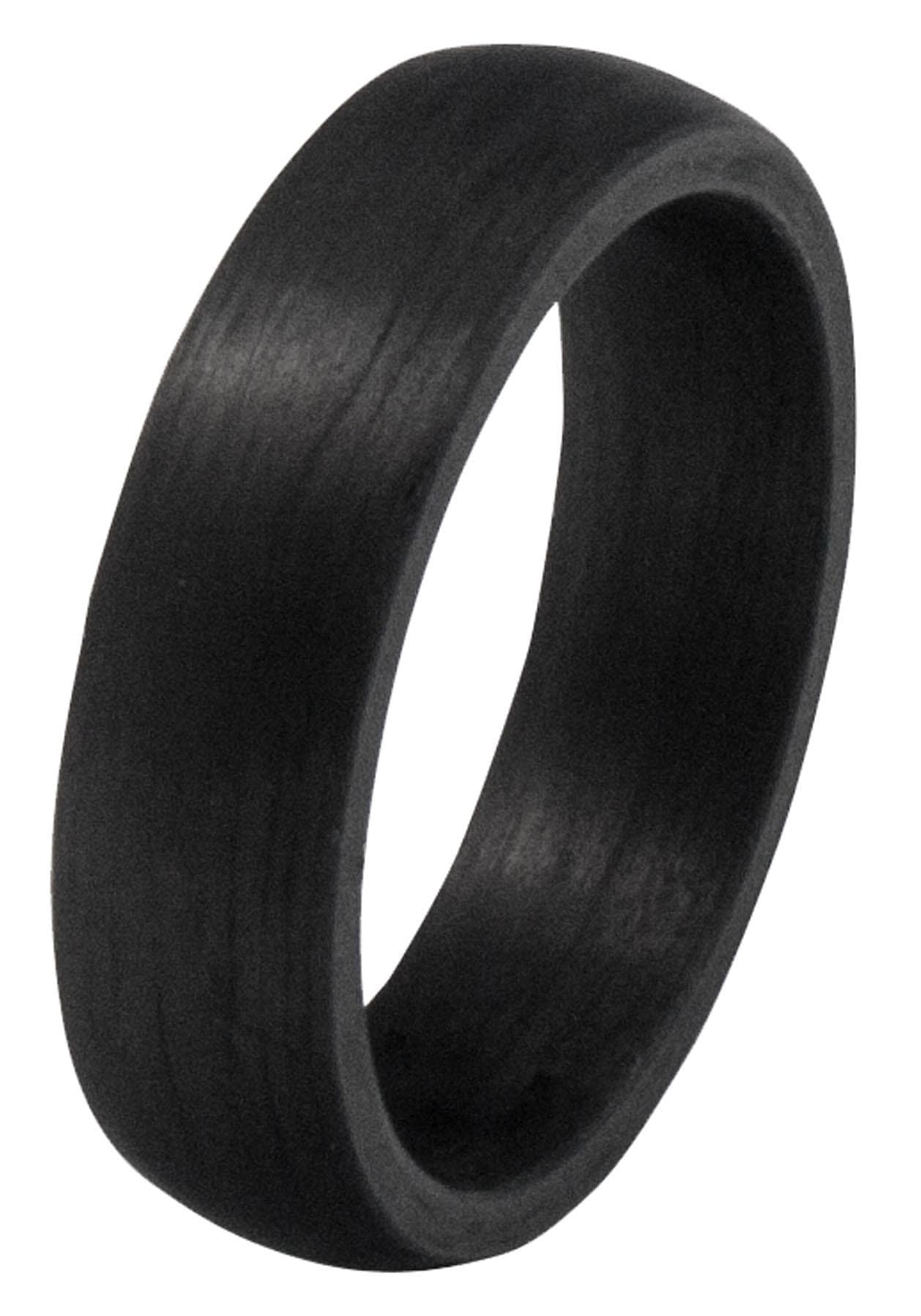 DOOSTI Trauring »Schmuck Geschenk CARBON Trauring Ehering Partnerring LIEBE«, wahlweise mit oder ohne Zirkonia