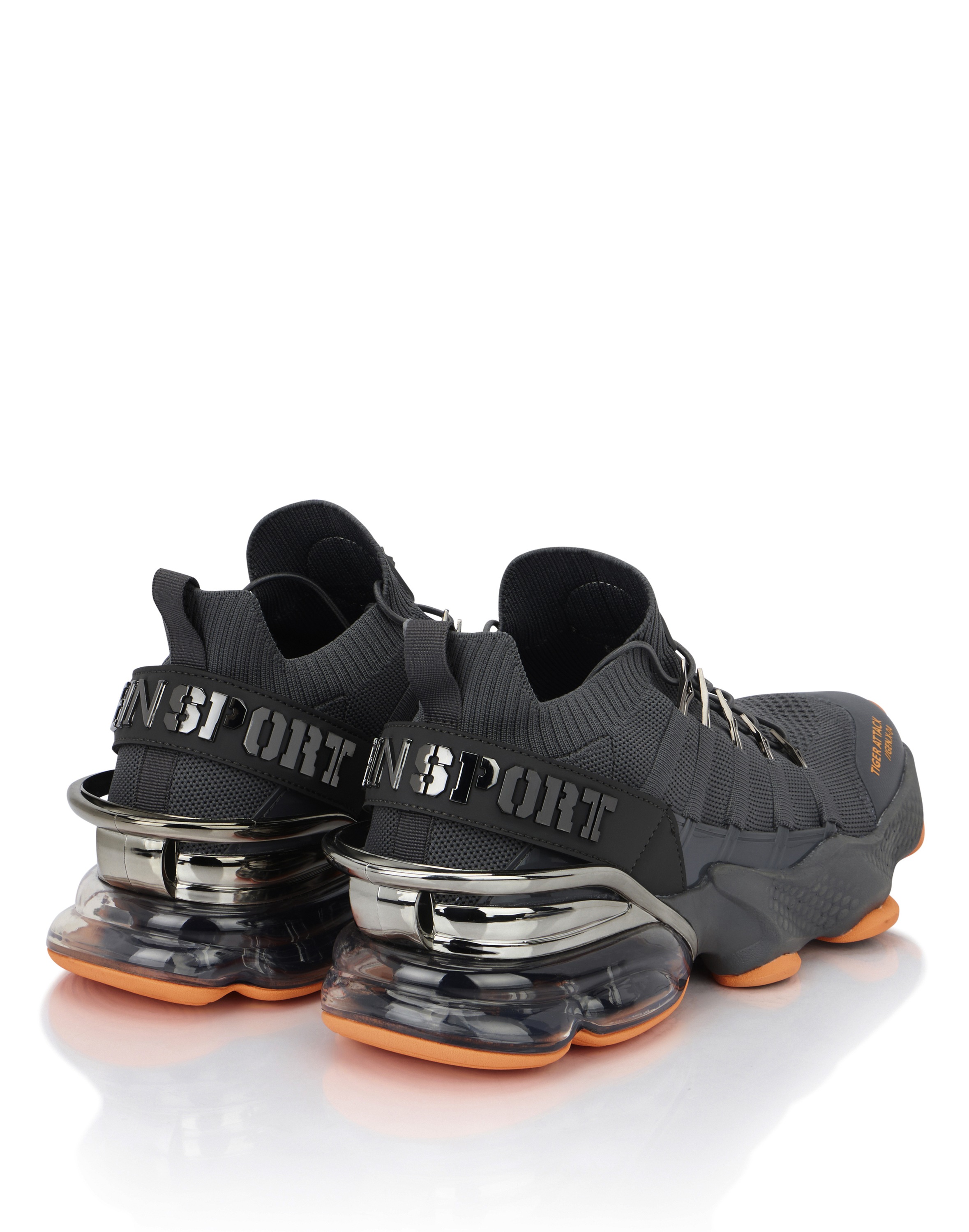 Sneaker PLEIN SPORT "Tiger", Damen, Gr. 45, Normalschaft, grau (10, grau), Schuhe Sneaker 3