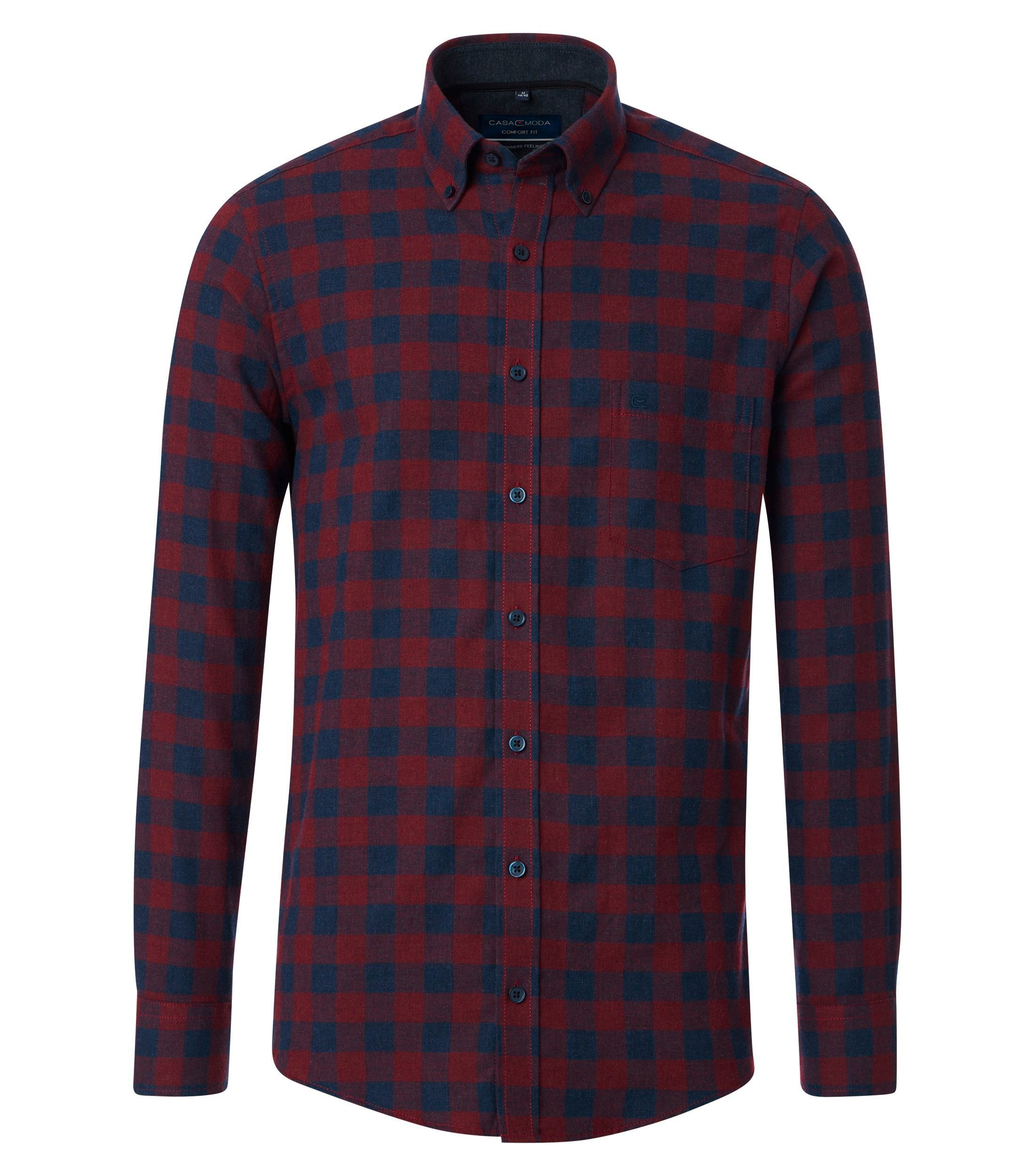 CASAMODA Flanellhemd "CASAMODA Flanellhemd Langarm kariert"