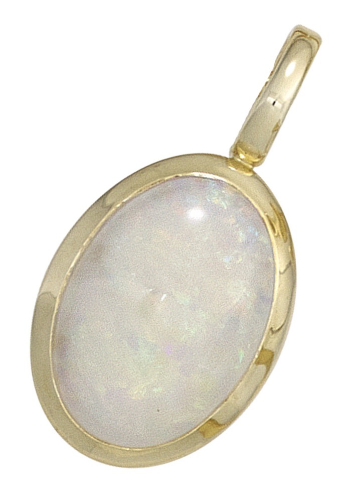 JOBO Kettenanhänger »Anhänger oval« 585 Gold mit Opal-Cabochon