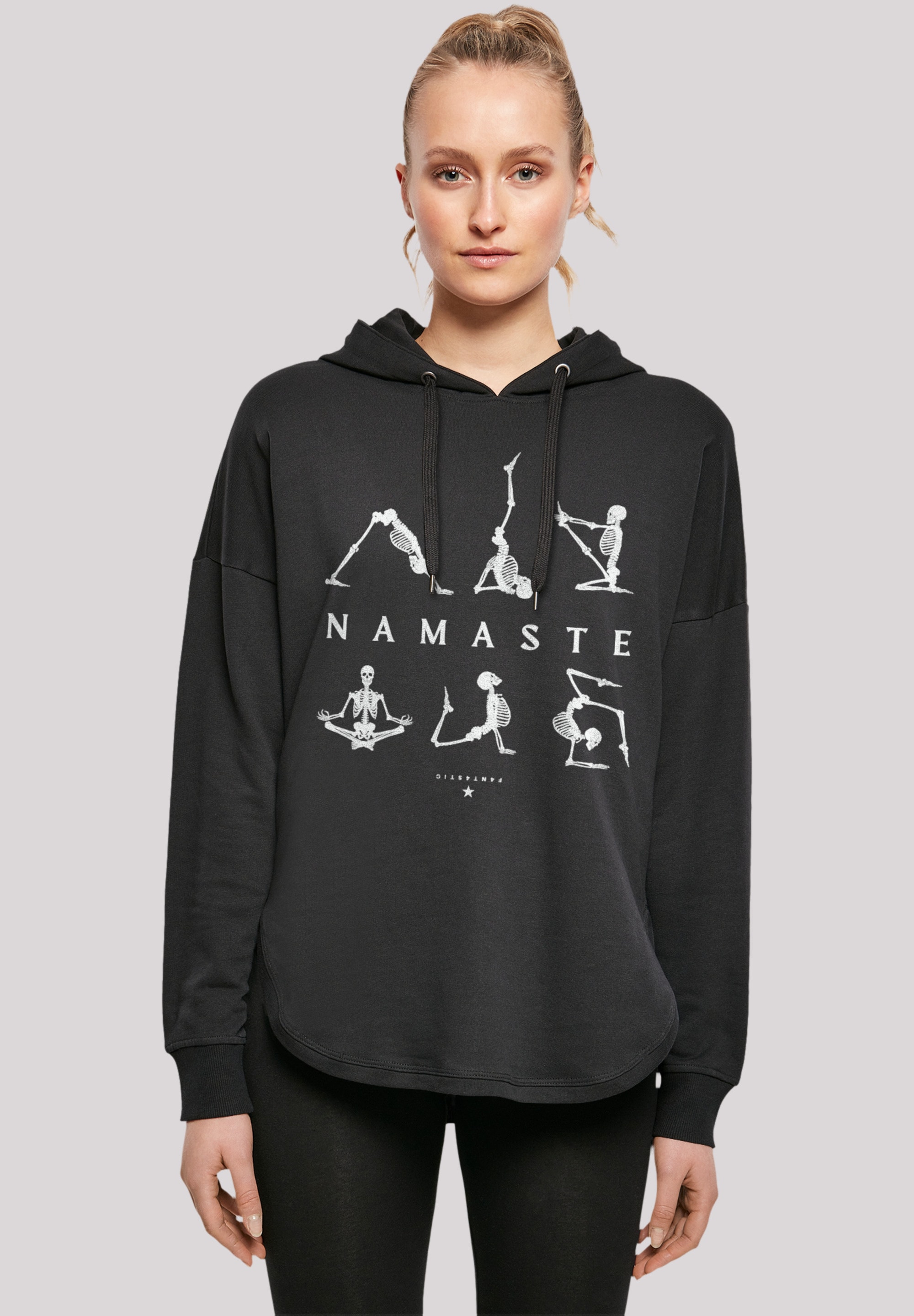F4NT4STIC Sweatshirt »Namaste Halloween«, für Yoga Print bestellen BAUR | Skelett