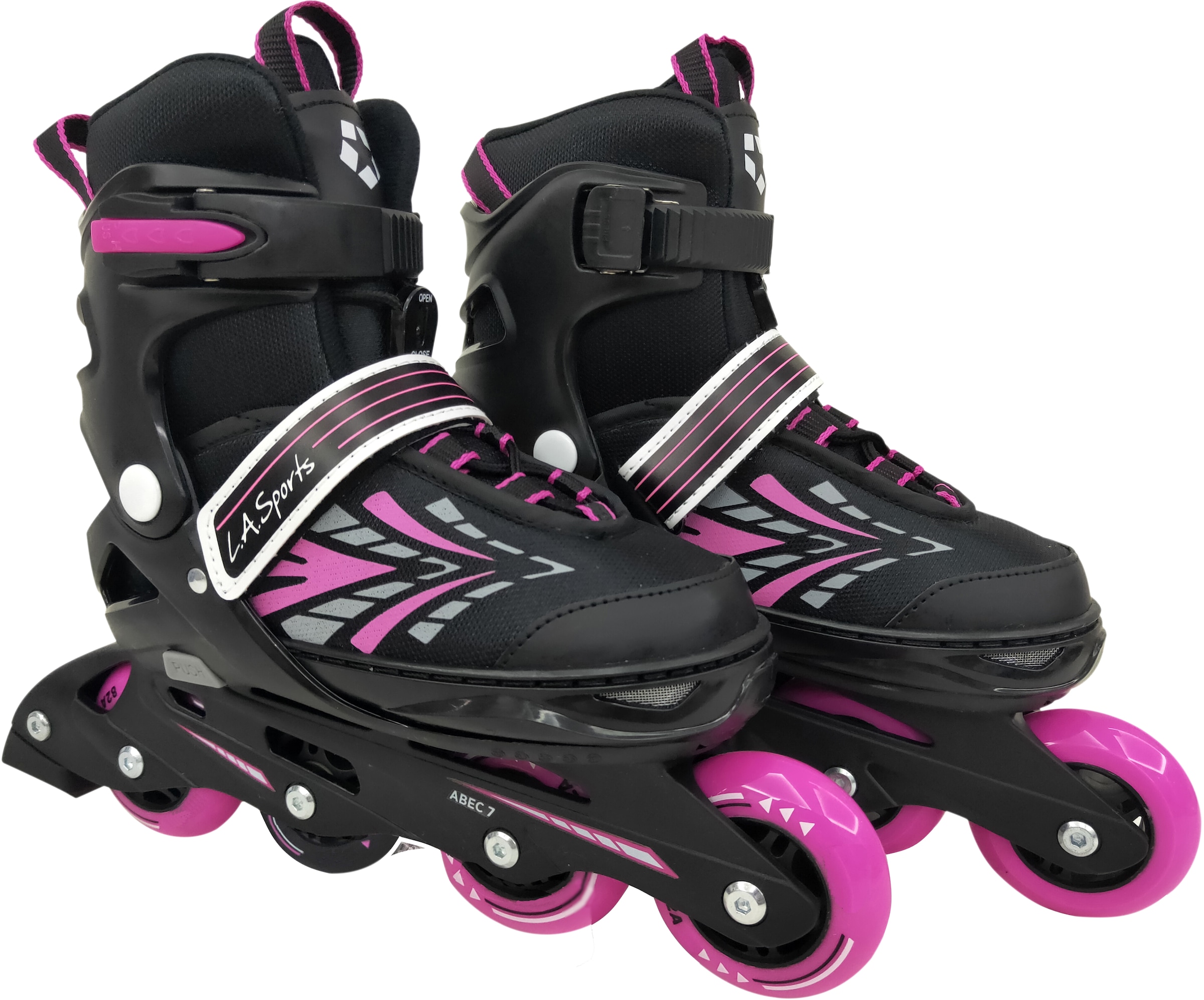 L.A. Sports Inlineskates »Inliner Skate Softboot Kinder Jugendliche Größenverstellung«