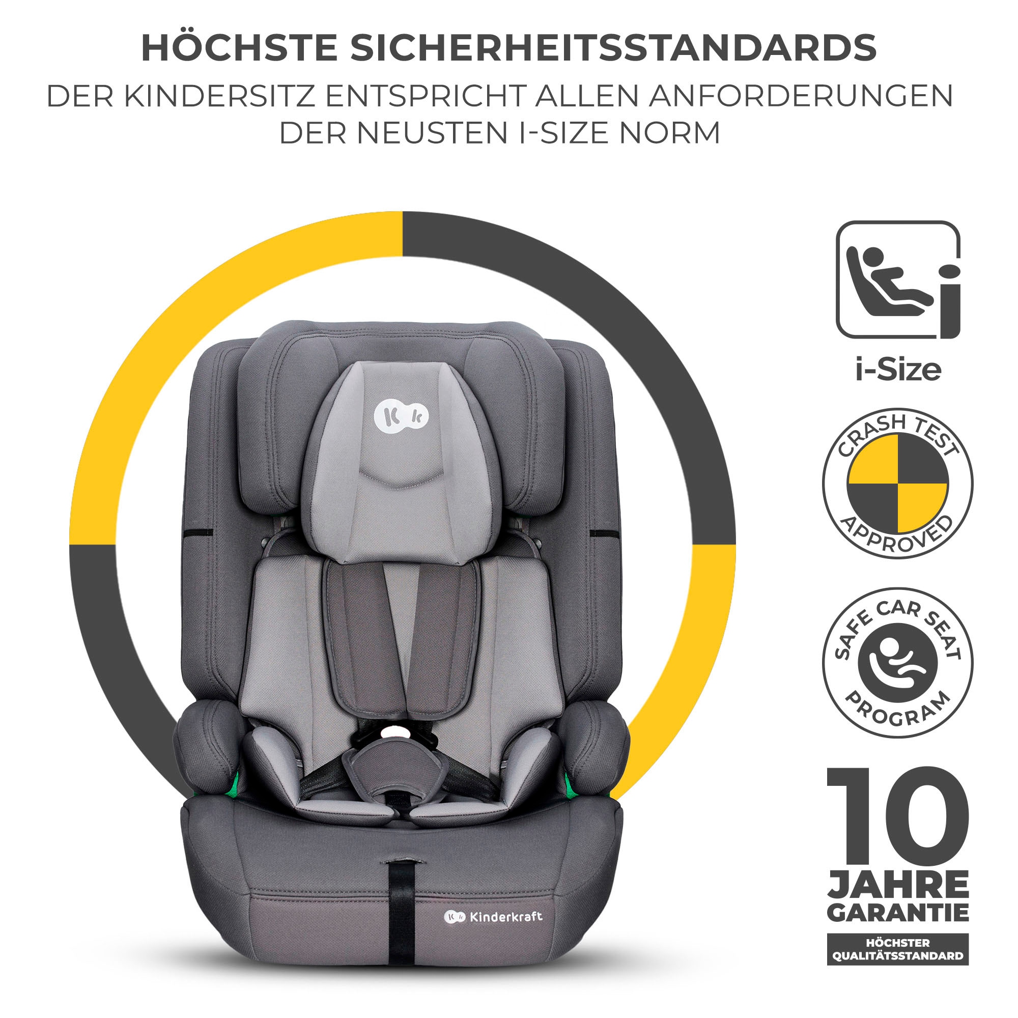 Kinderkraft Autokindersitz »SAFETY FIX 2 i-Size«, mit herausnehmbarem modularen Einsatz