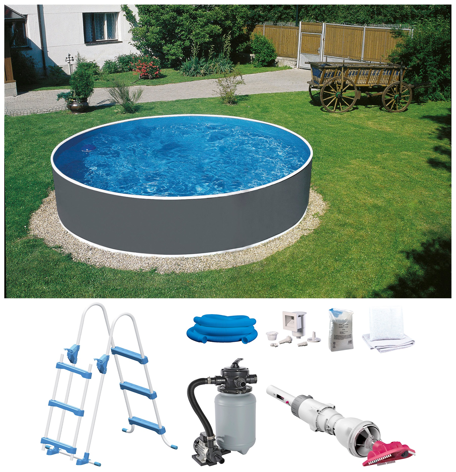 my POOL BWT Rundpool Inkl. Akku-Bodensauger BWT BC 02 günstig online kaufen