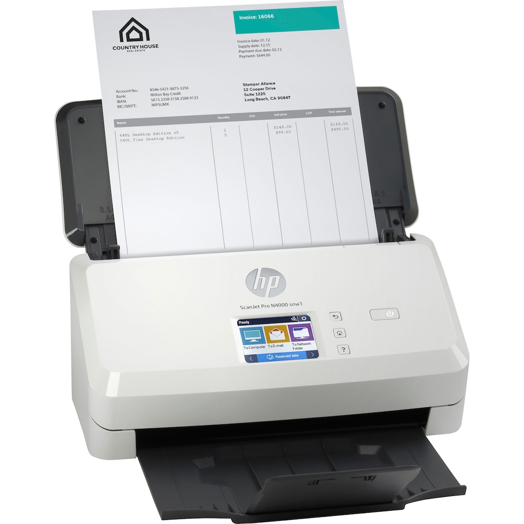 HP Einzugsscanner »ScanJet Pro N4000 snw1«