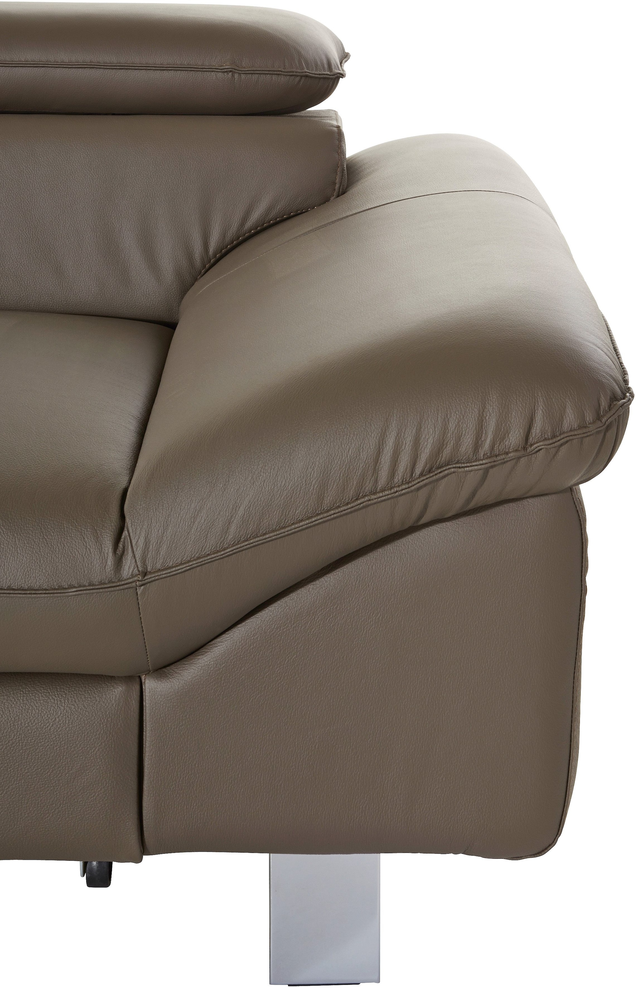 COTTA Ecksofa Driver, mit Kopfteilverstellung, wahlweise mit Bettfunktion