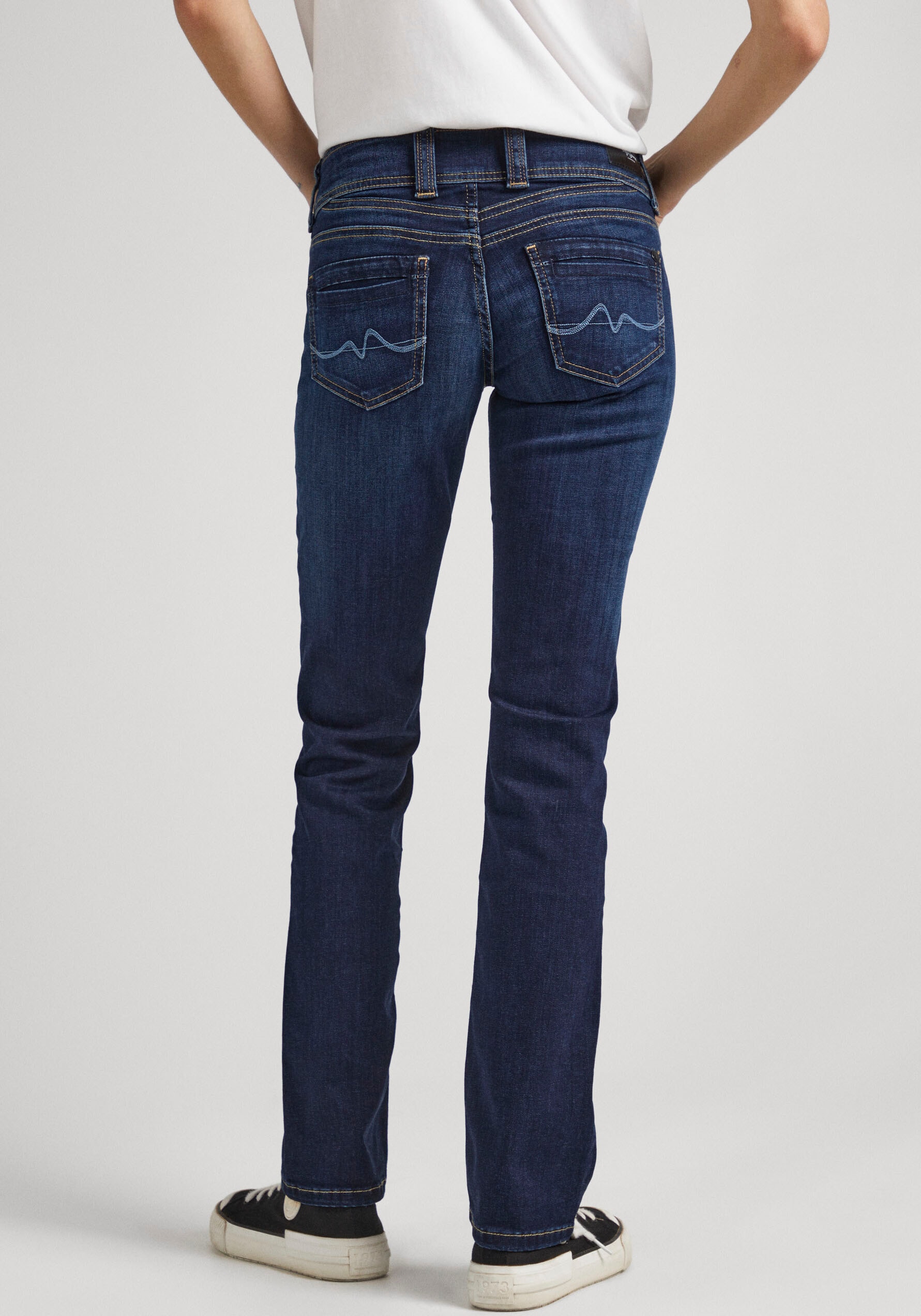 Pepe Jeans Straight-Jeans »GEN«, in schöner Qualtät mit geradem Bein und Doppel-Knopf-Bund
