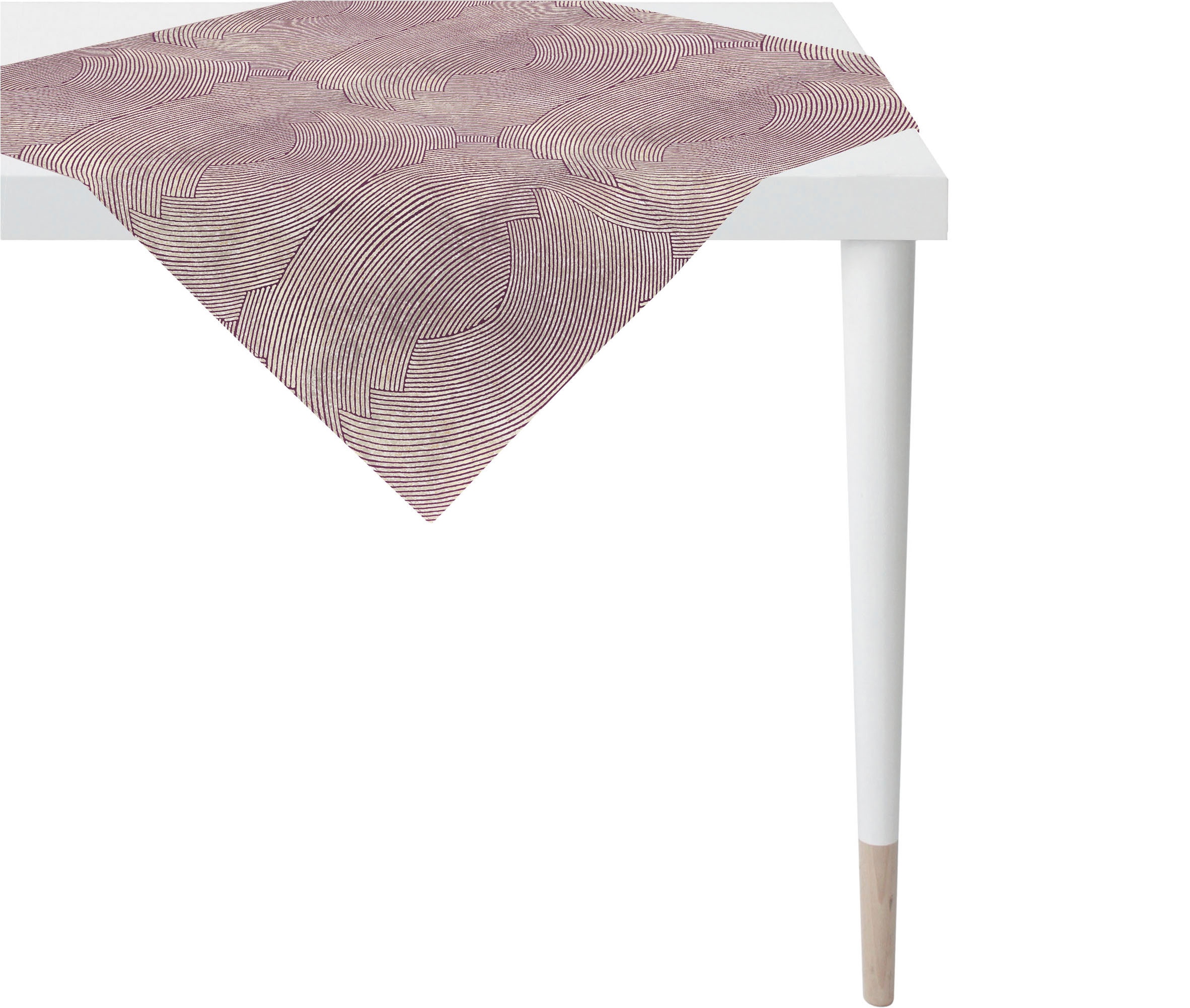 APELT Mitteldecke "5470" grafische Linen / Uni