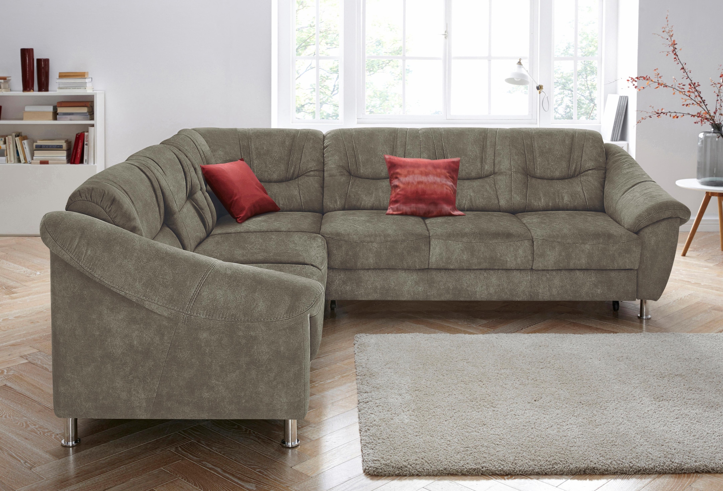 sit&more Ecksofa "Salsa L-Form" mit Federkern, wahlweise mit Schlaffunktion