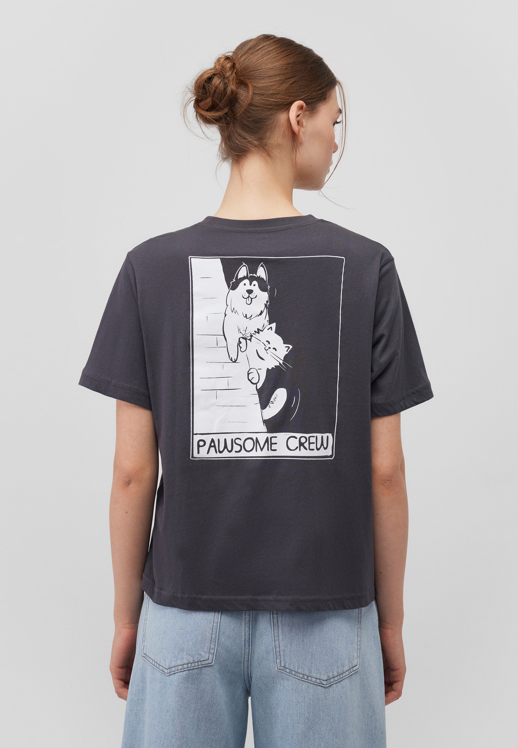 Mavi T-Shirt "PAWSOME CREW TEE", Print T-Shirt günstig online kaufen