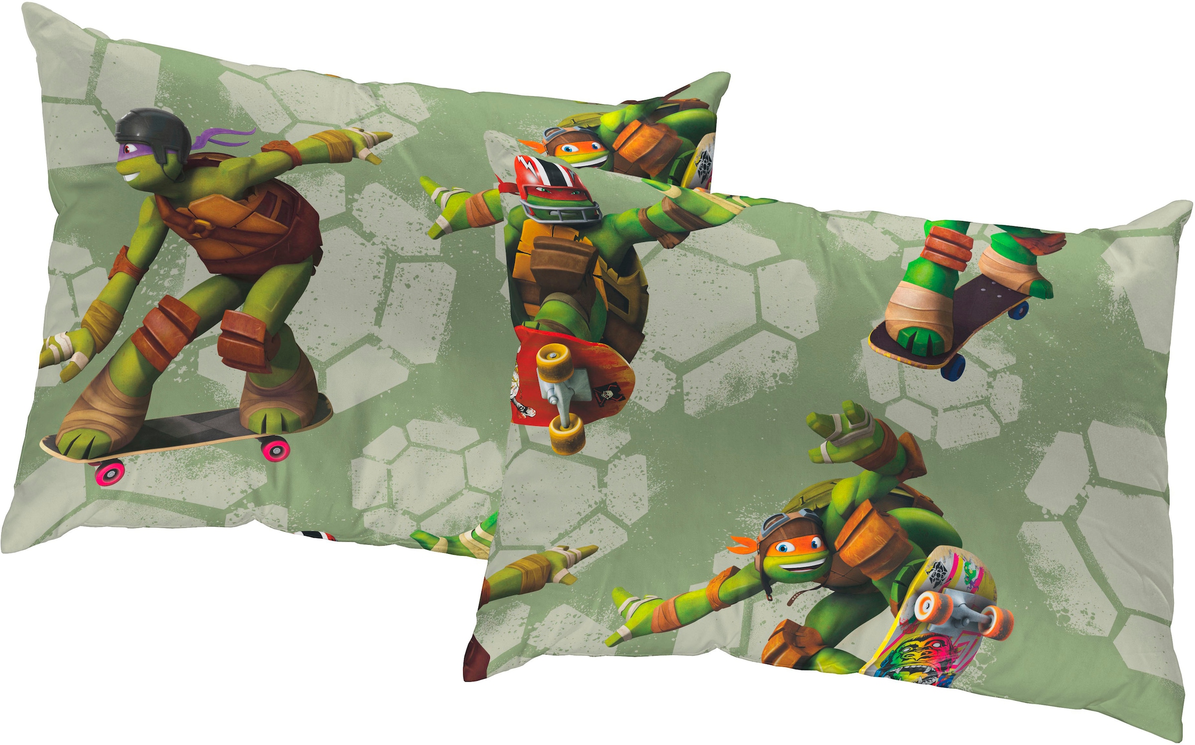 Wirth Dekokissen "Turtles" Nickelodeon, Kissenhülle ohne Füllung, 2 Stück günstig online kaufen