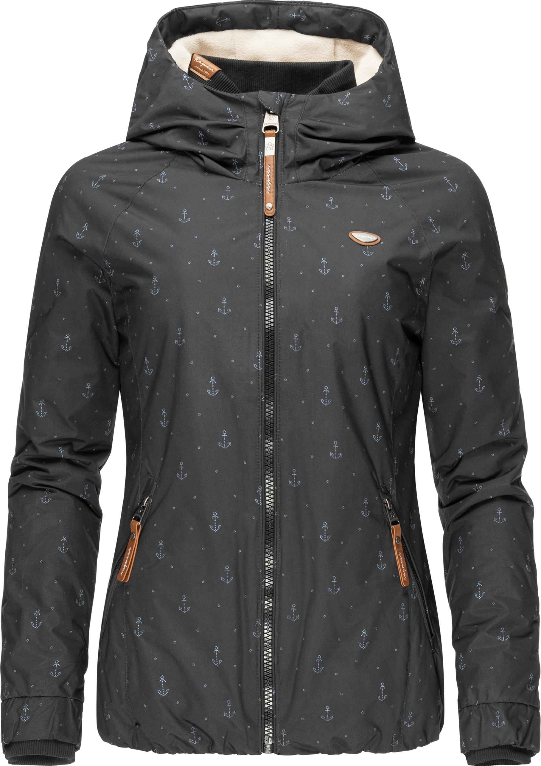 Ragwear Winterjacke »Dizzie Marina Winter Intl.«, mit Kapuze, Warme Outdoorjacke mit maritimem Print
