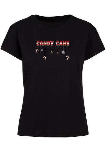 T-Shirt »Merchcode Damen Ladies Candy Cane Box Tee«, (1 tlg.)