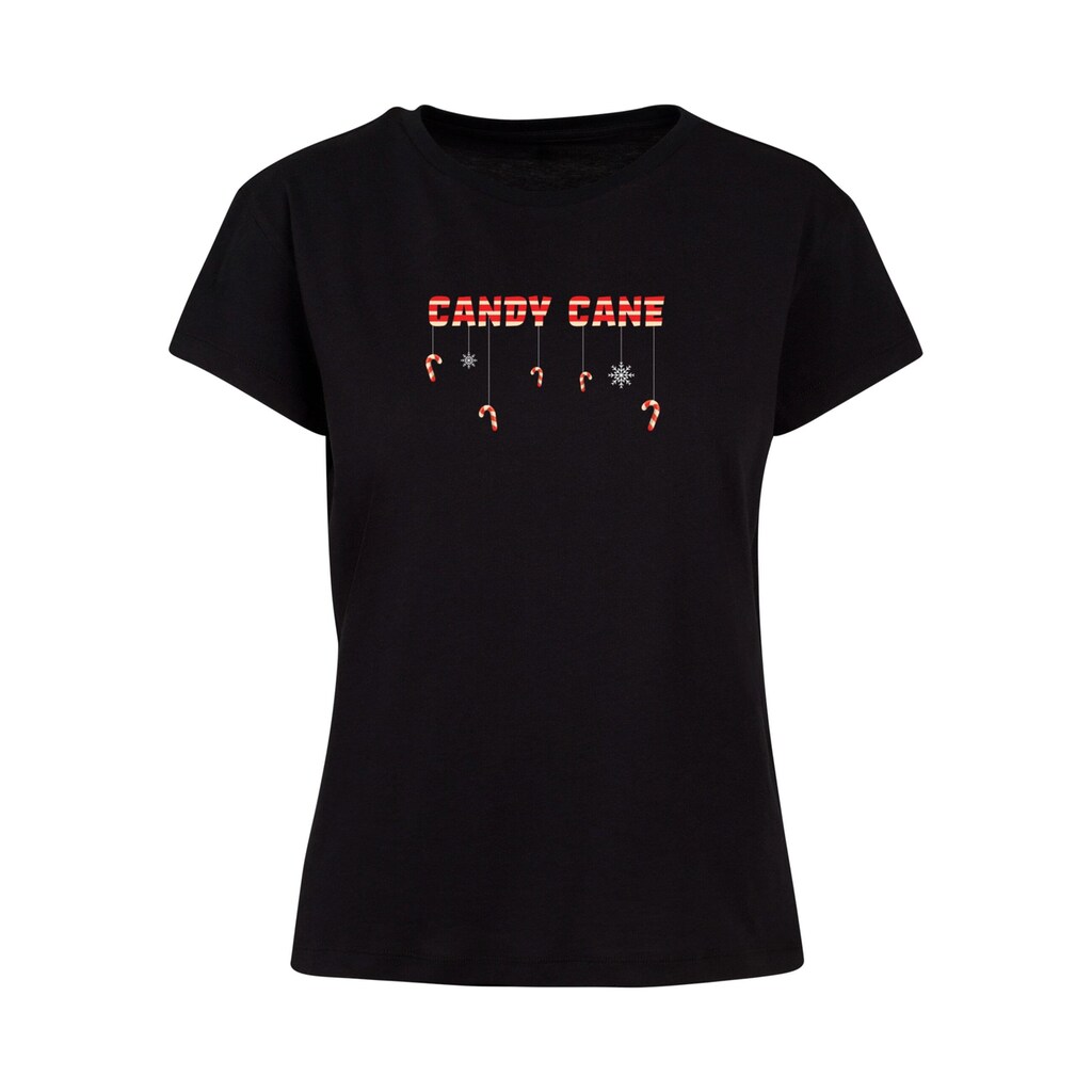 Merchcode T-Shirt »Merchcode Damen Ladies Candy Cane Box Tee«, (1 tlg.)