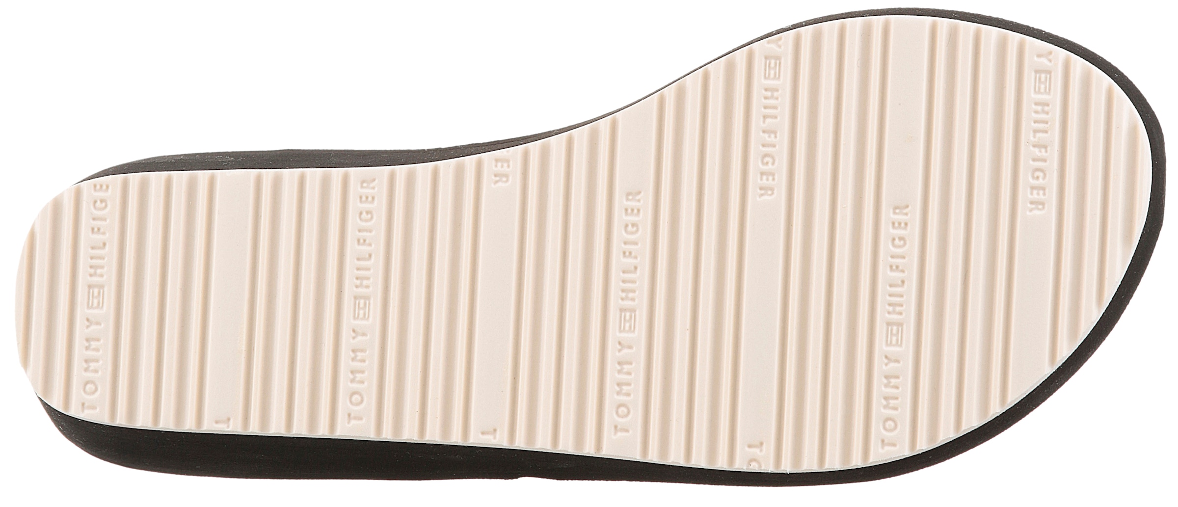 Tommy Hilfiger Dianette »WEDGE BEACH SANDAL«, Keilabsatz, Zehentrenner, Sommerschuh mit Logoschriftzug