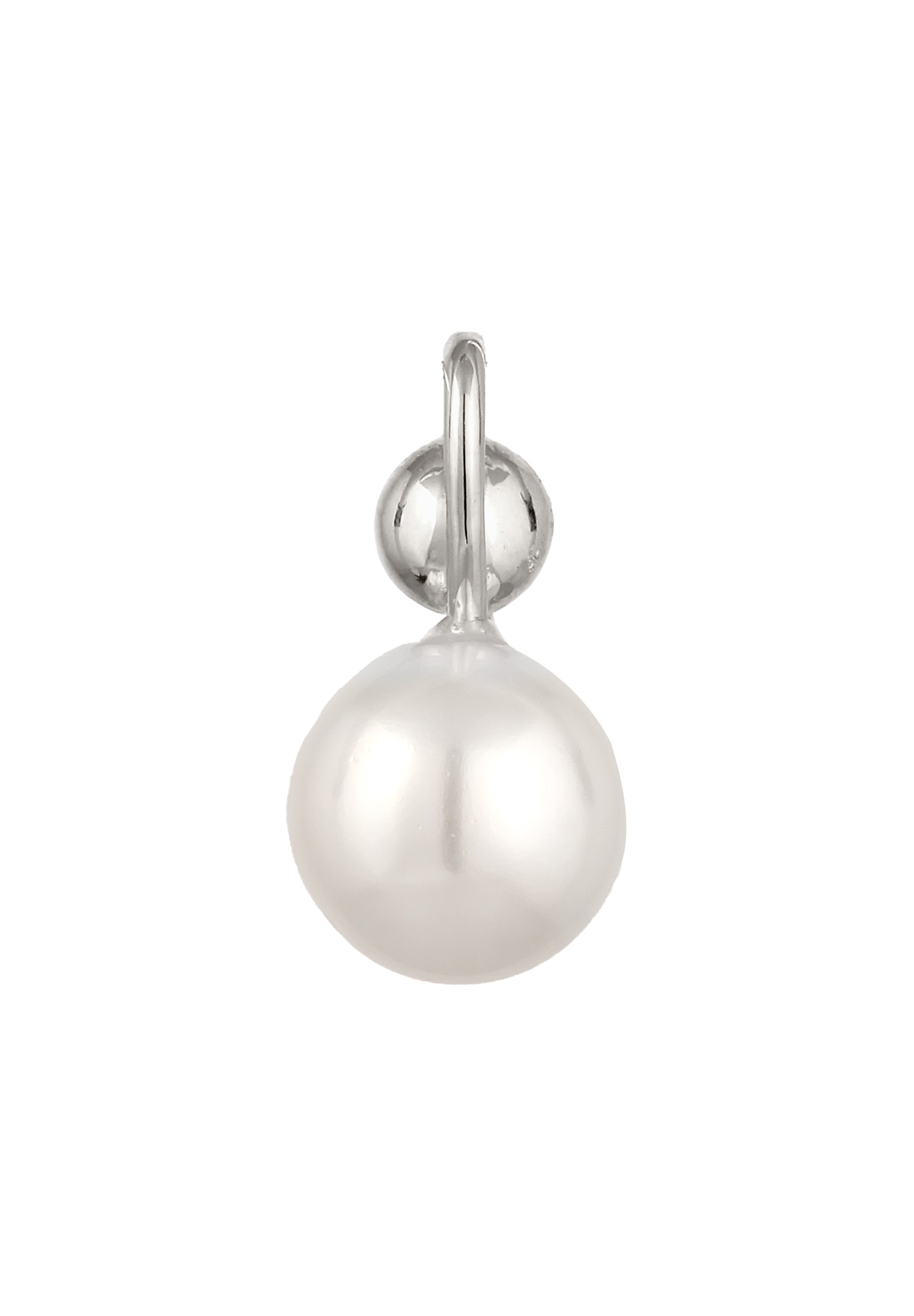 Nenalina Kettenanhänger »Zirkonia Muschelkernperle Klassisch 925 Silber«