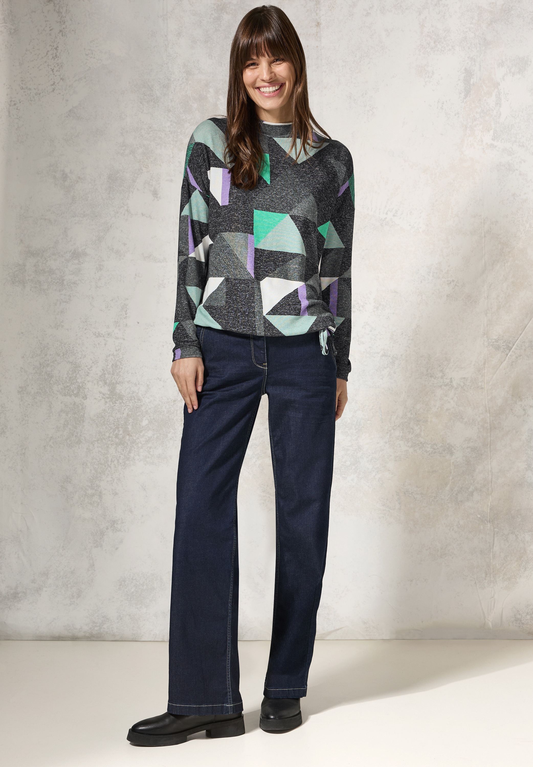 Cecil Langarmshirt, mit Tunnelzug am Saum
