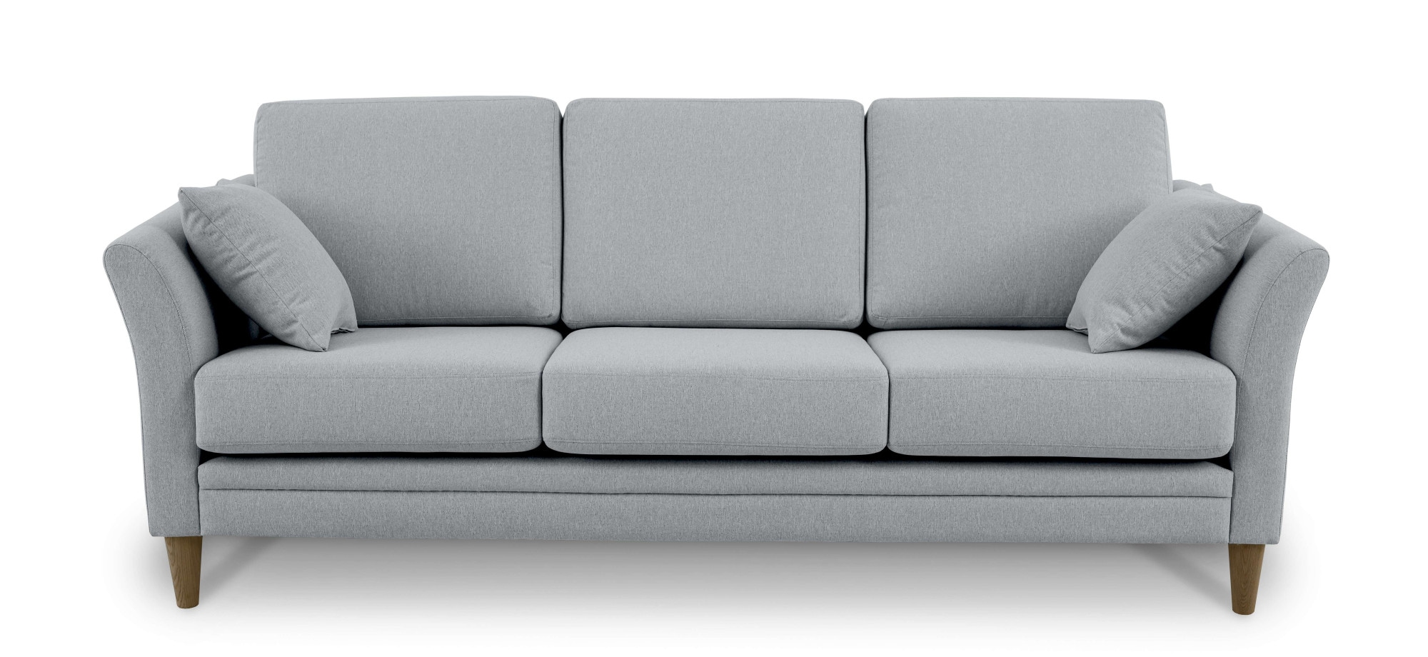 Home affaire 3-Sitzer »Arellano, Breite 217 cm«, klassisches Design, 2 Zierkissen inklusive, Webstoff fein