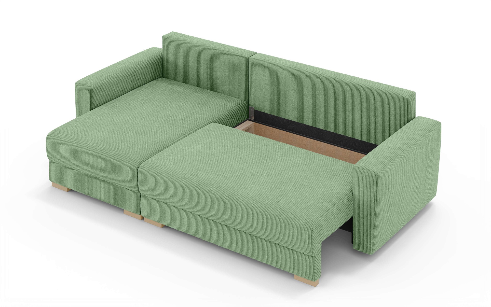 INOSIGN Ecksofa »MAGHERA universell Schlafsofa mit Bettkasten, Maße B/T/H: 255/142/84cm«, L-Form mit Recamiere rechts oder links montierbar, hoher Sitzkomfort