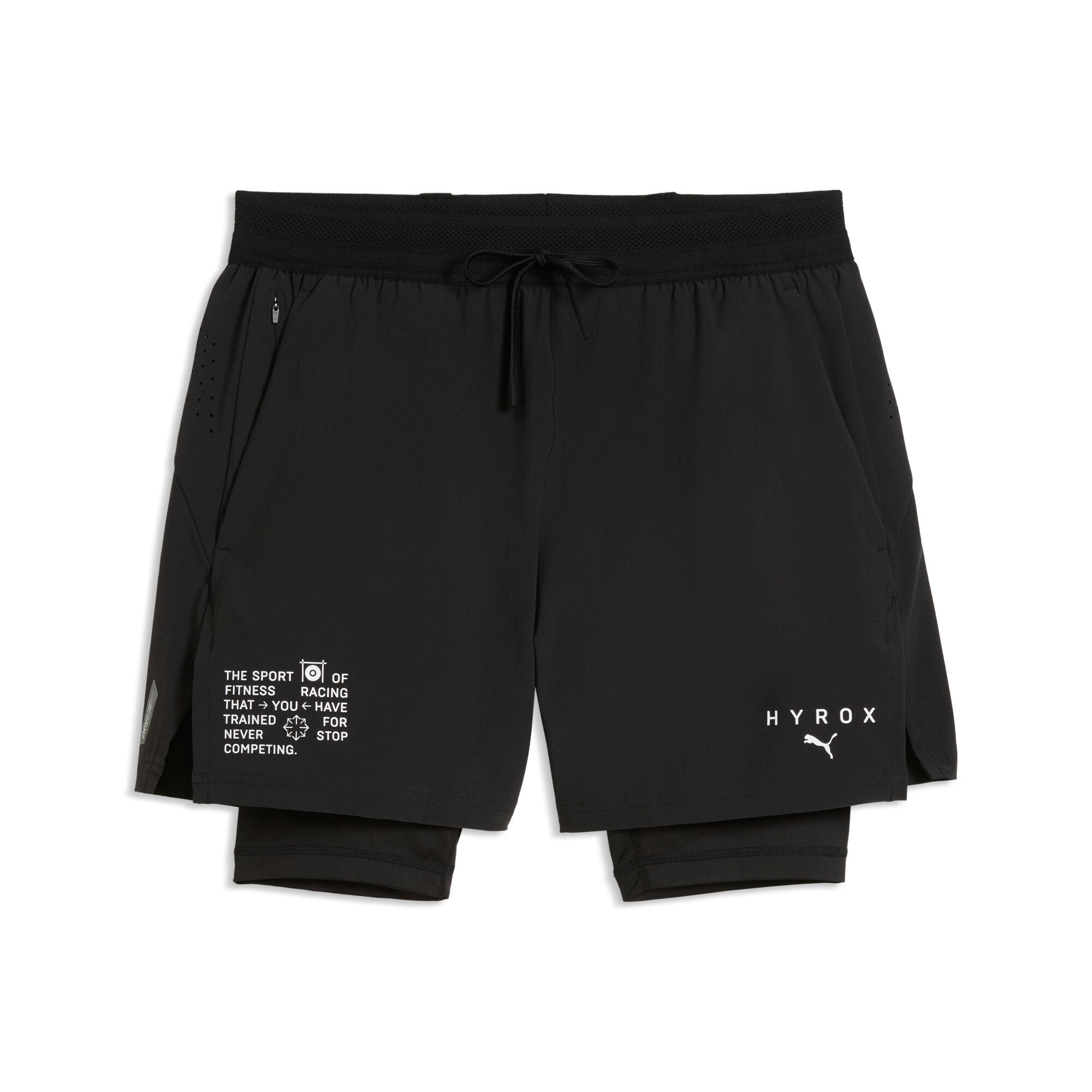 Puma Trainingsshorts "M X Hyrox 2IN1 Pwrmode Short" Regular Fit, Für Fitness-Training, Sportlicher Stil, 2-in-1 Design