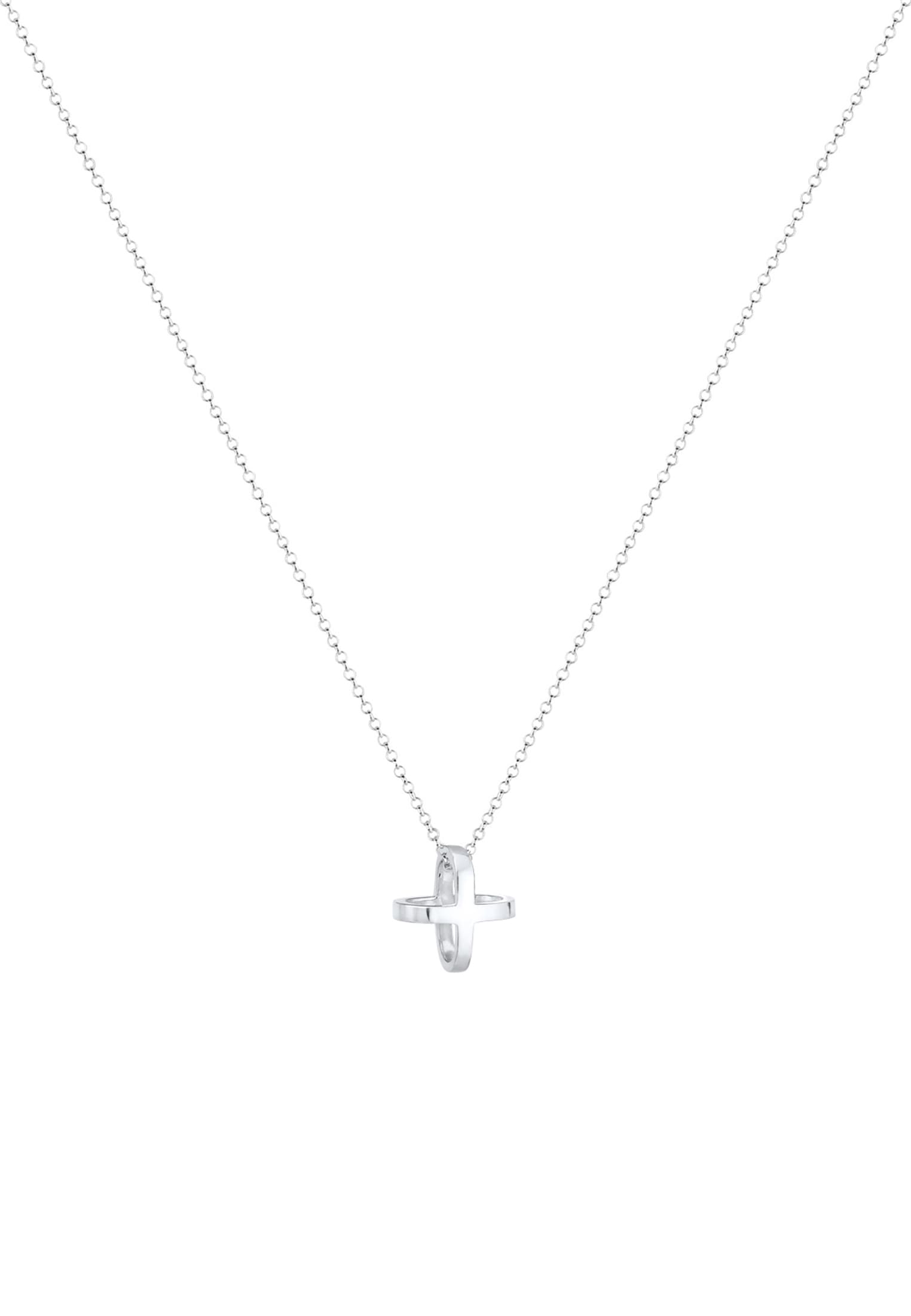 Elli Kette mit Anhänger »Kreuz 925 Sterling Silber«