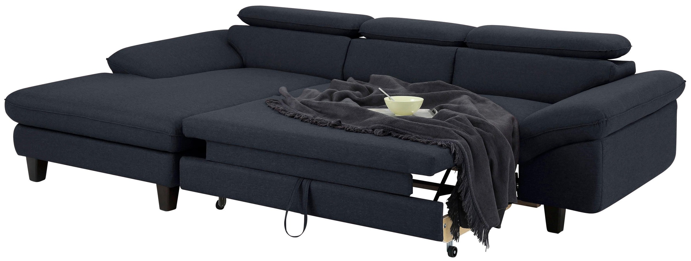 Home affaire Ecksofa »Pilot L-Form«, mit Kopfteilverstellung, optional Bettfunktion und Bettkasten
