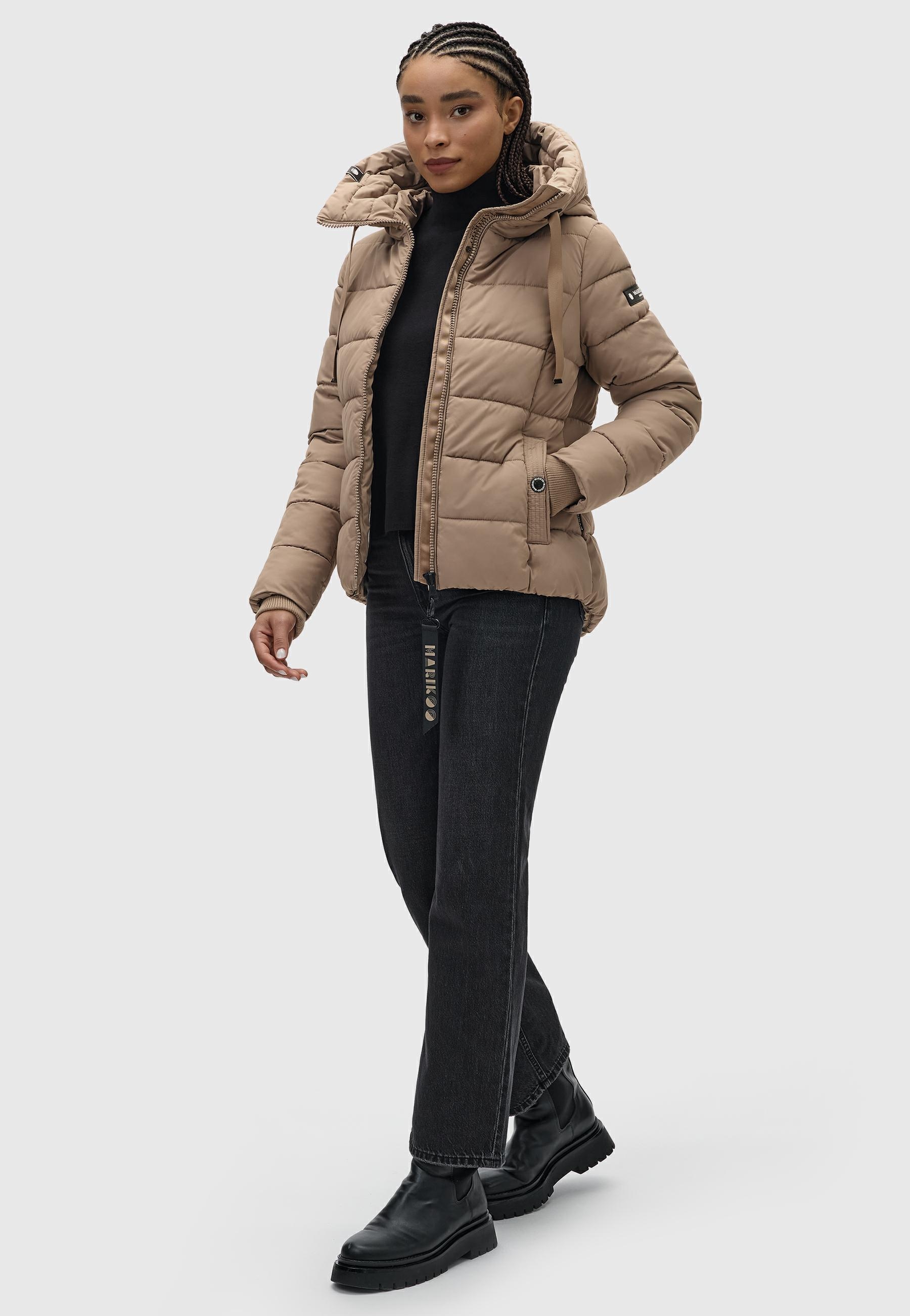 Marikoo Steppjacke »Amayaa-1« mit Kapuze Gesteppte Damen Jacke mit großer Kapuze