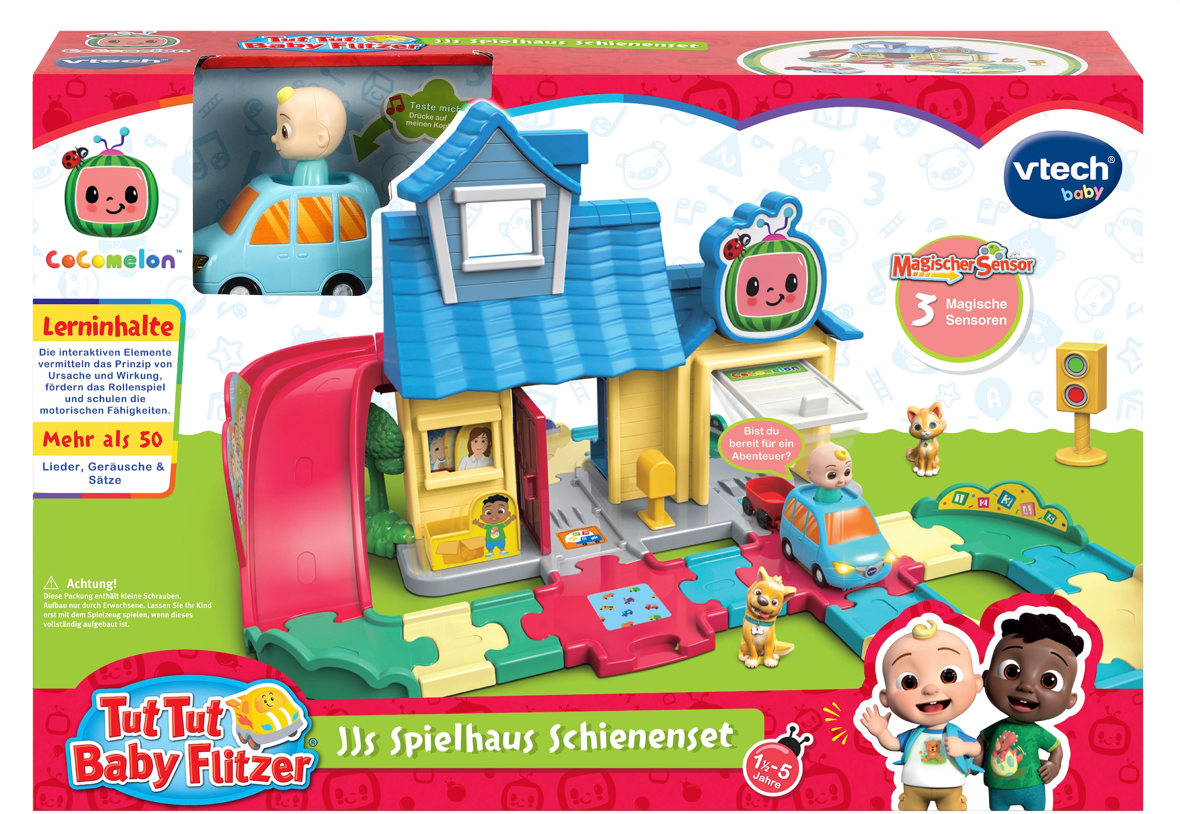 Vtech® Spielwelt »Tut Tut Baby Flitzer, JJs Spielhaus Schienenset«