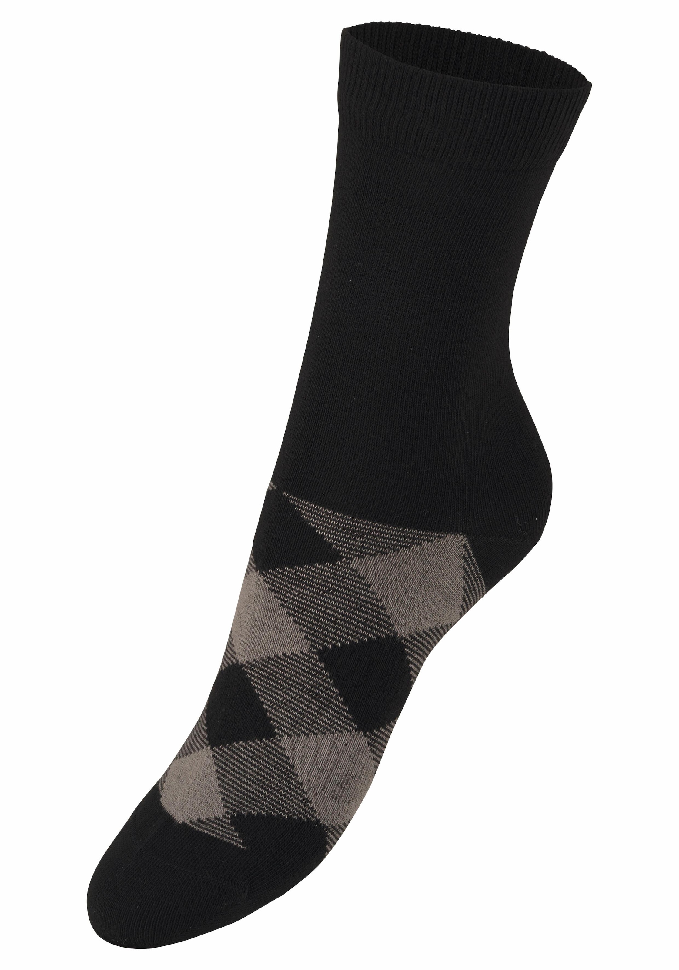 H.I.S Socken, (7 Paar), in angesagtem Rhombenmuster