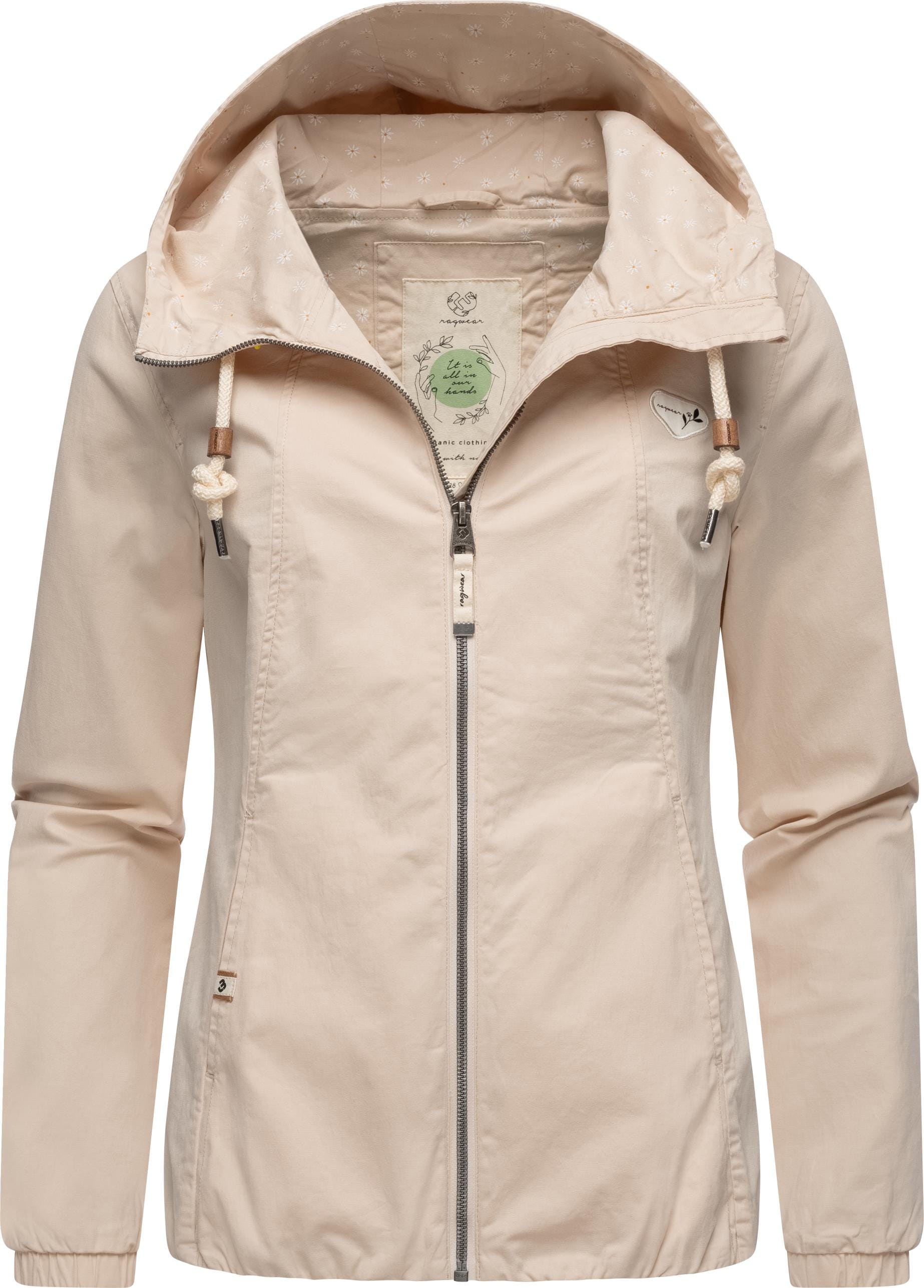 Ragwear Outdoorjacke "Wylma Organic", mit Kapuze, stylische Übergangsjacke mit großer Kapuze