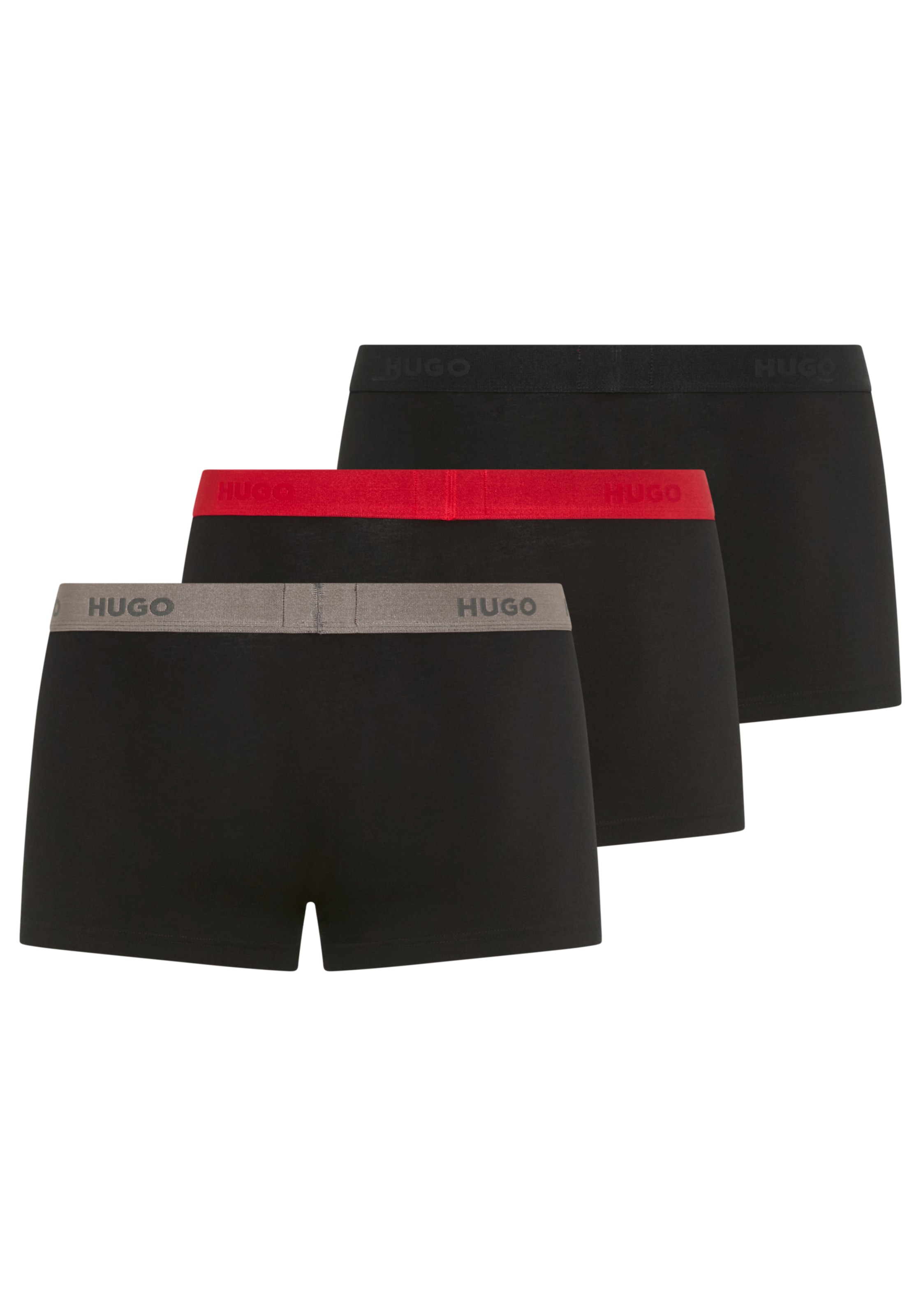 HUGO Underwear »TRUNK TRIPLET PACK« Packung, 3 Stk. mit Logoschriftzug auf dem Bund