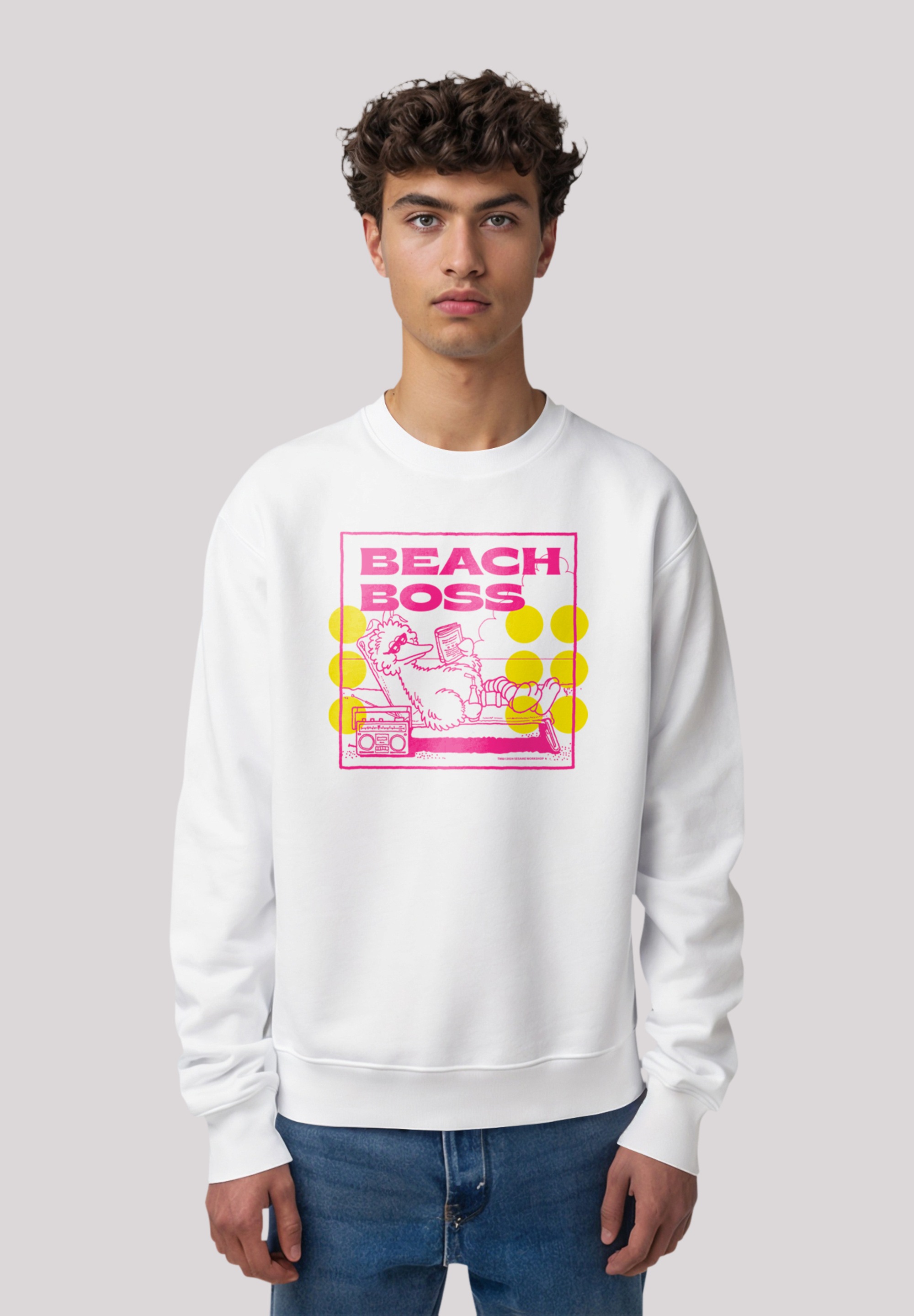 Sweatshirt »Sesamstraße Bibo Beach Boss«, Premium Qualität,Nostalgie, Fernsehserie