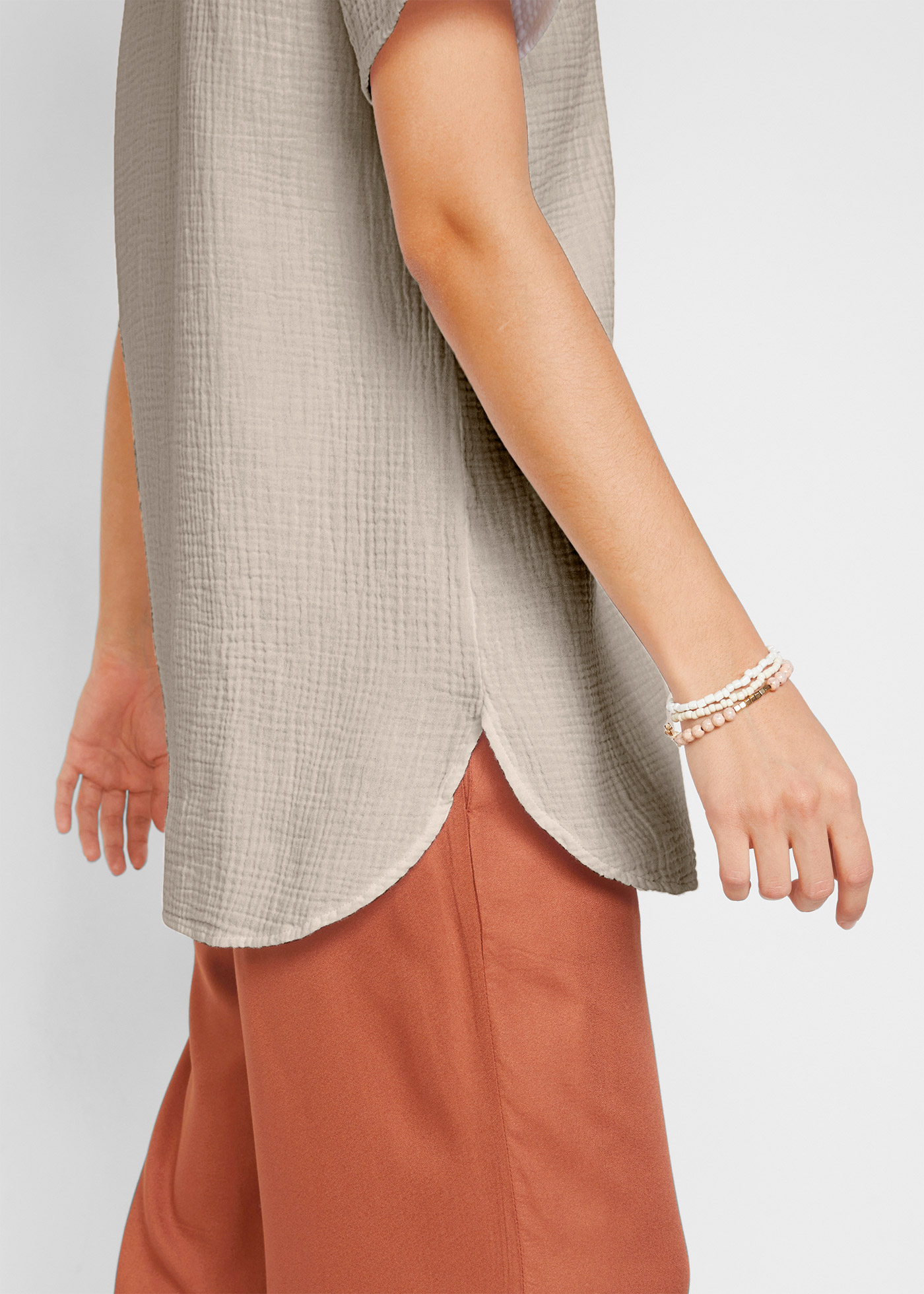 Thumbnail - bonprix Longtunika für entspannten Look, Regular Fit, Kurzarm-Design