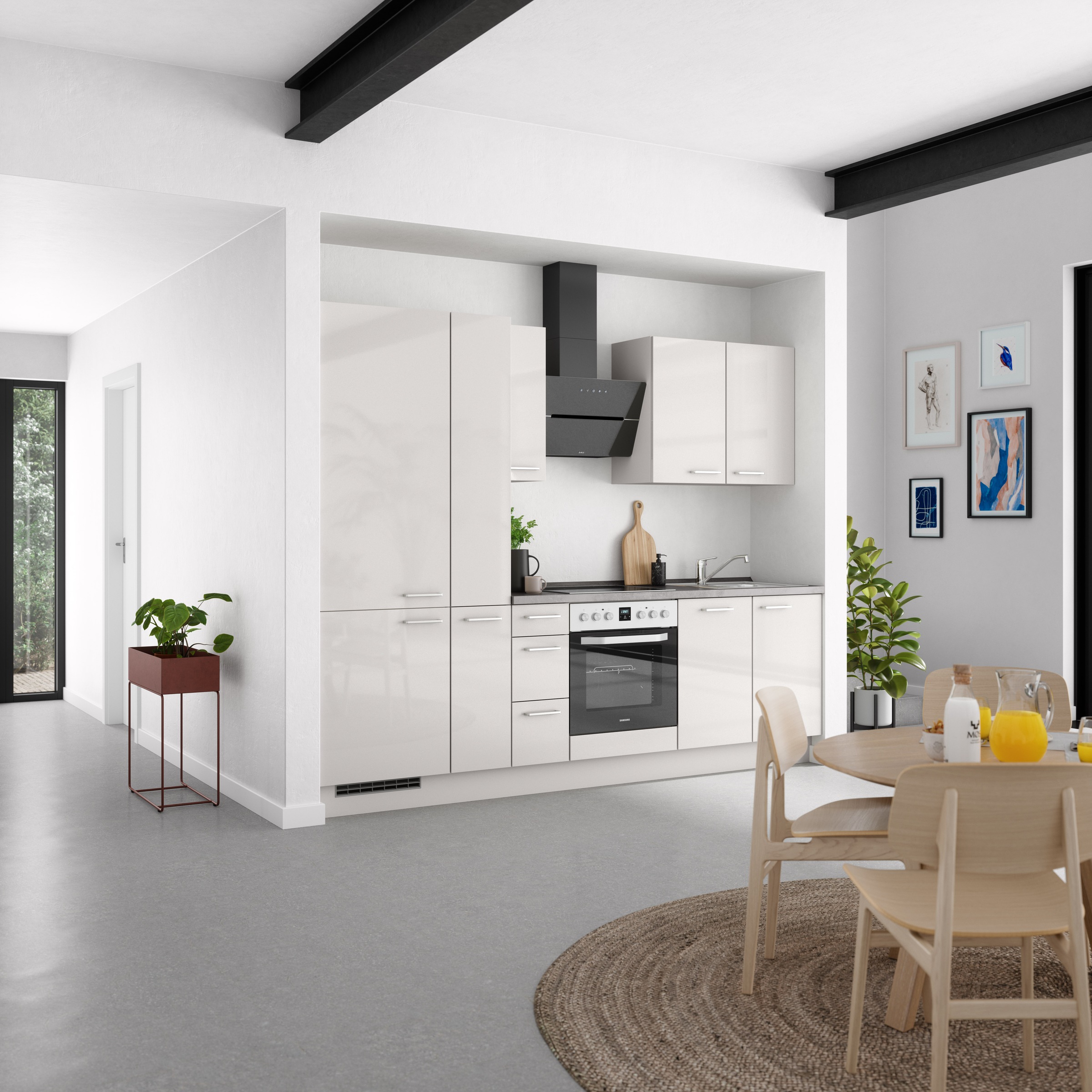 nobilia® Küchenzeile »"Flash II"«, vormontiert, Ausrichtung wählbar, Breite 270 cm, wahlw. mit E-Geräten