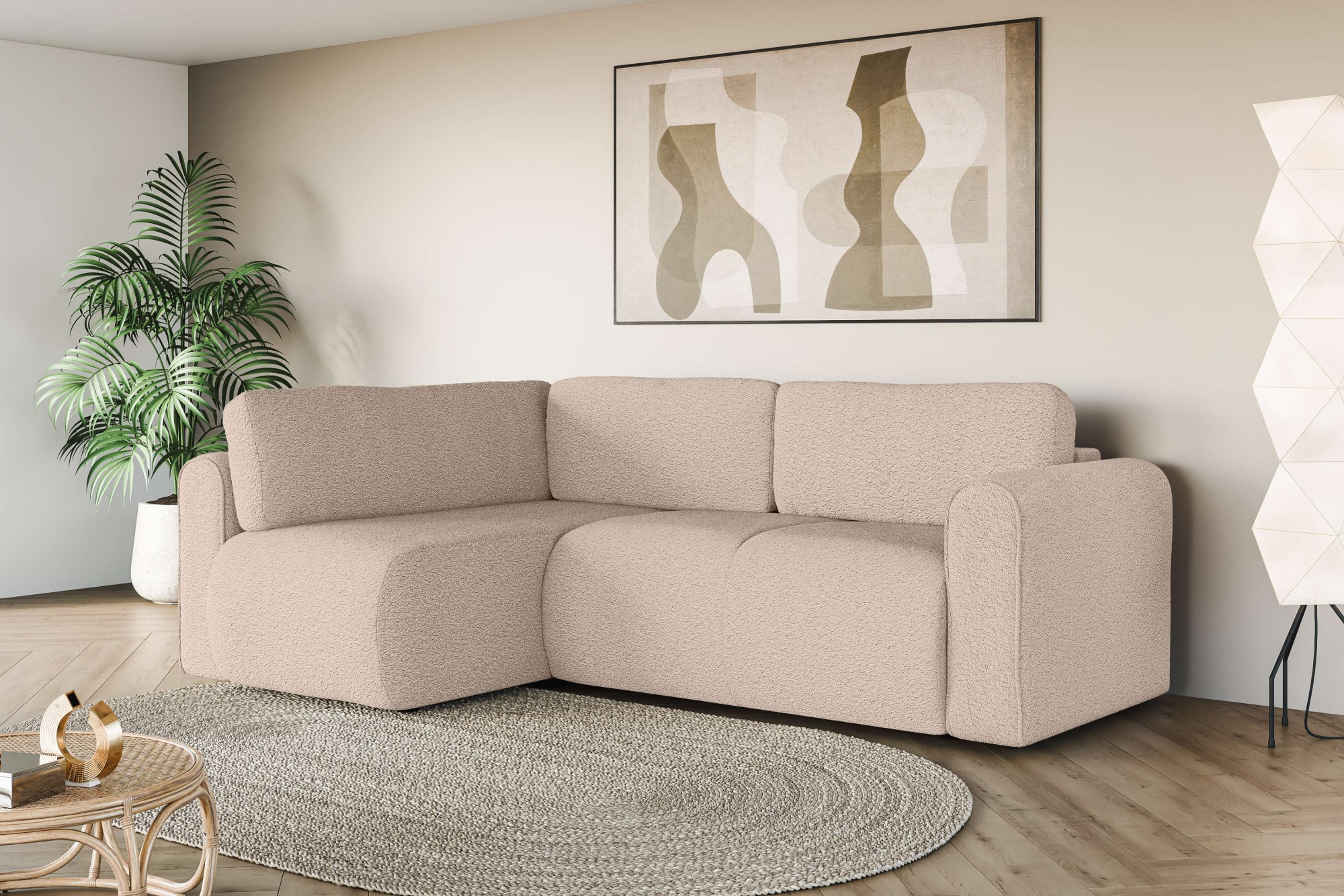 INOSIGN Ecksofa "Zacharia wahlweise Schlafsofa mit Bettkasten, B/T/H 250/16 günstig online kaufen