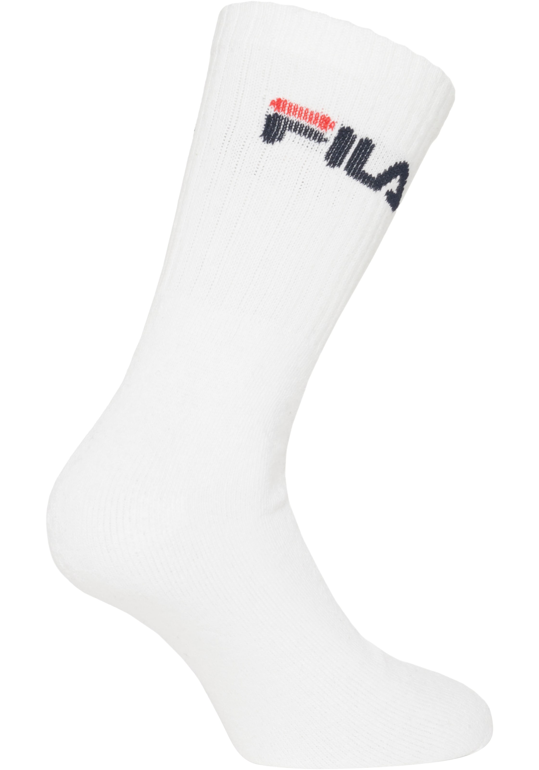 Fila Tennissocken, (3er Pack), mit verstärkten Belastungszonen