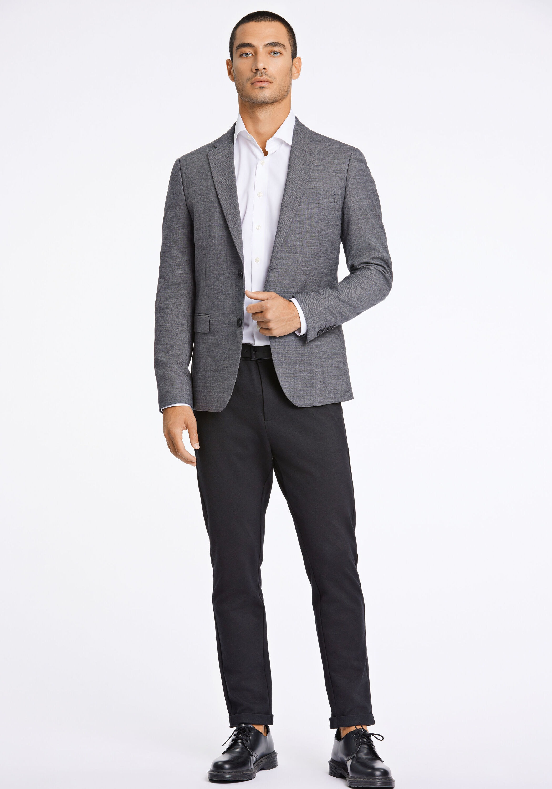 Lindbergh Blazer Slim Fit Men Size 44 Grey 3