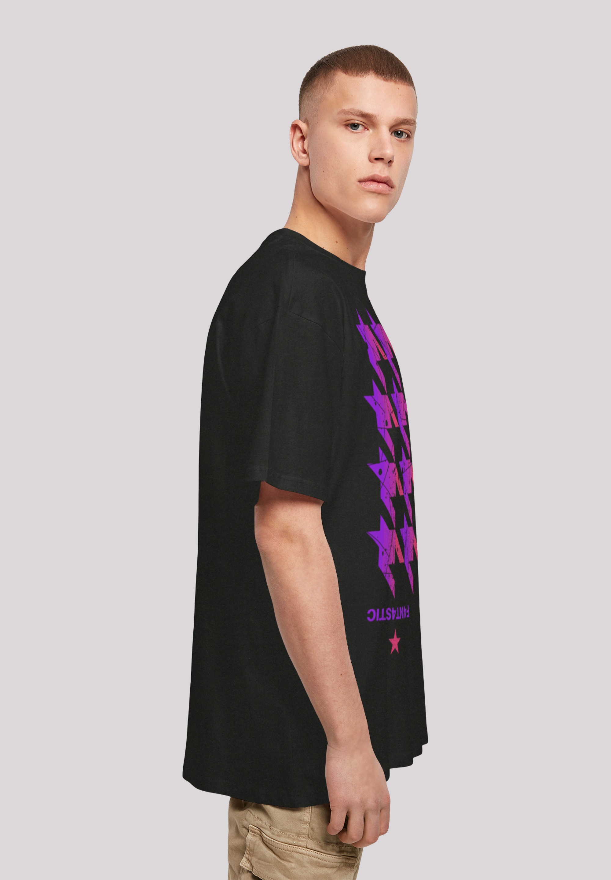 F4NT4STIC T-Shirt »Hahnentritt Pink«, Print