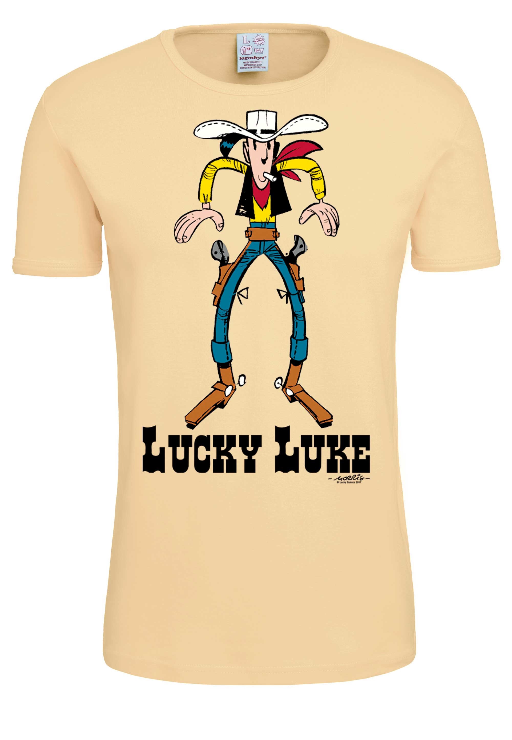 LOGOSHIRT T-Shirt »Lucky Luke«, mit coolem Western-Print