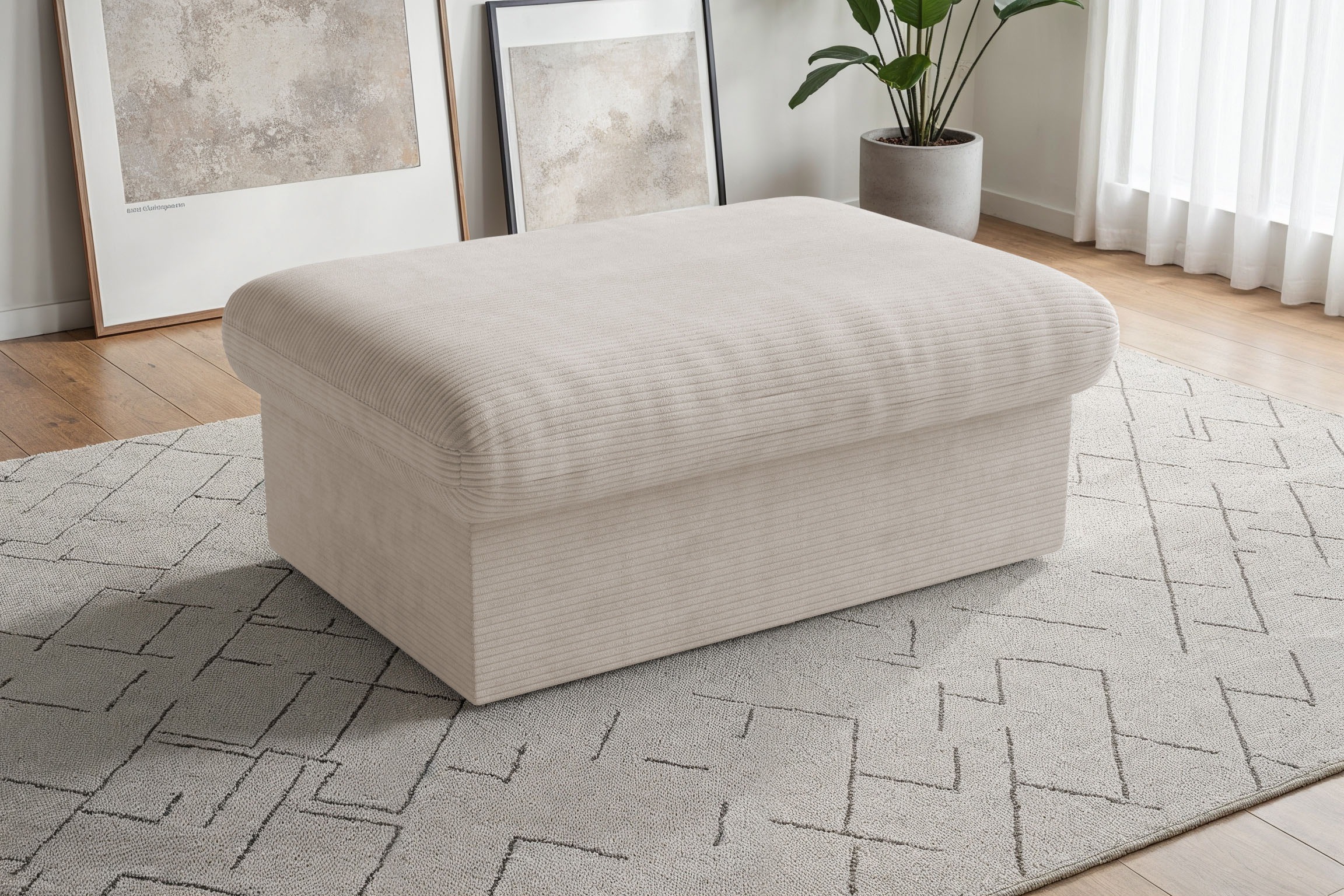 sit&more Polsterhocker "Moreno, B: 90 cm" mit Stauraum, individuell kombinierbar